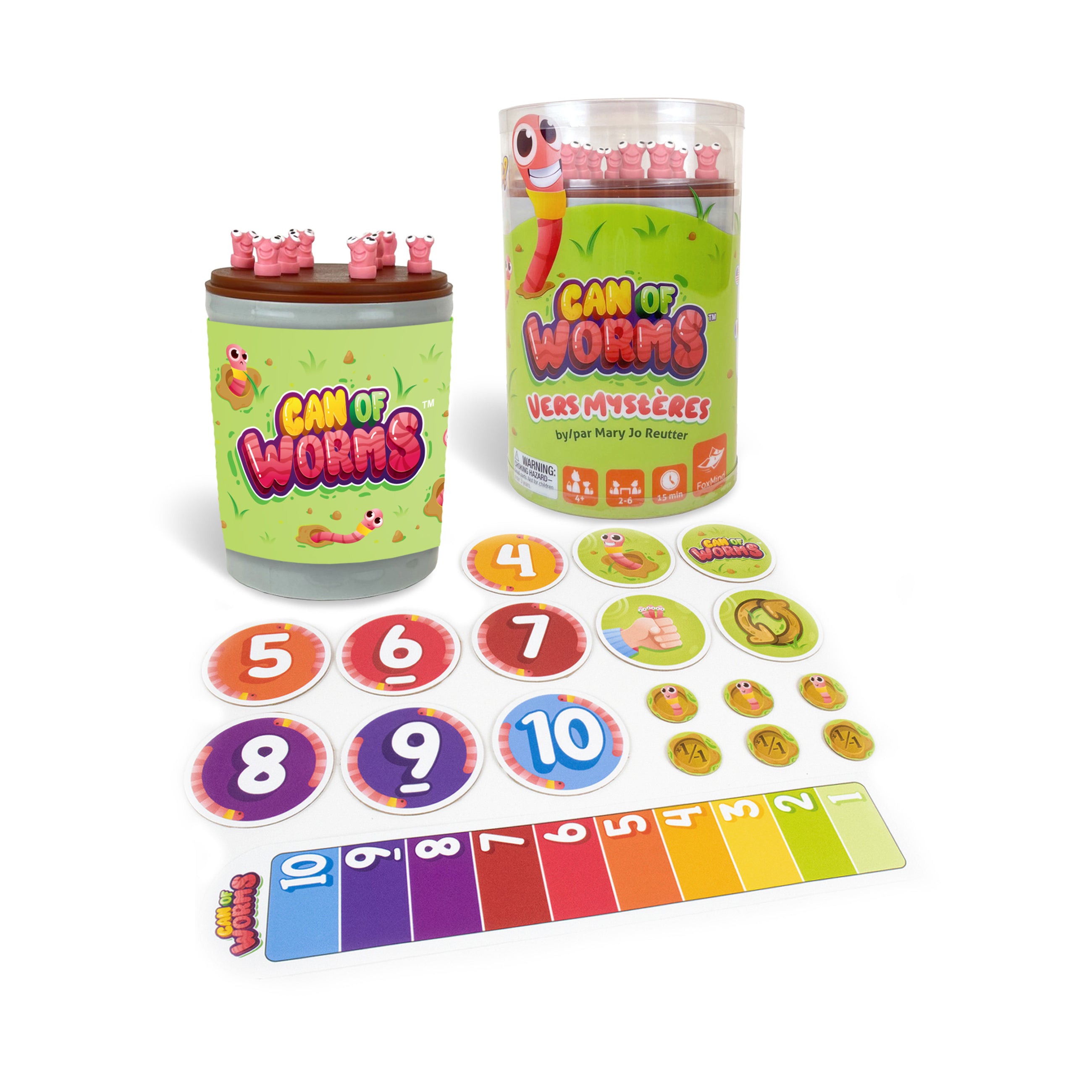 Alternative view of Can of Worms Family Memory Game