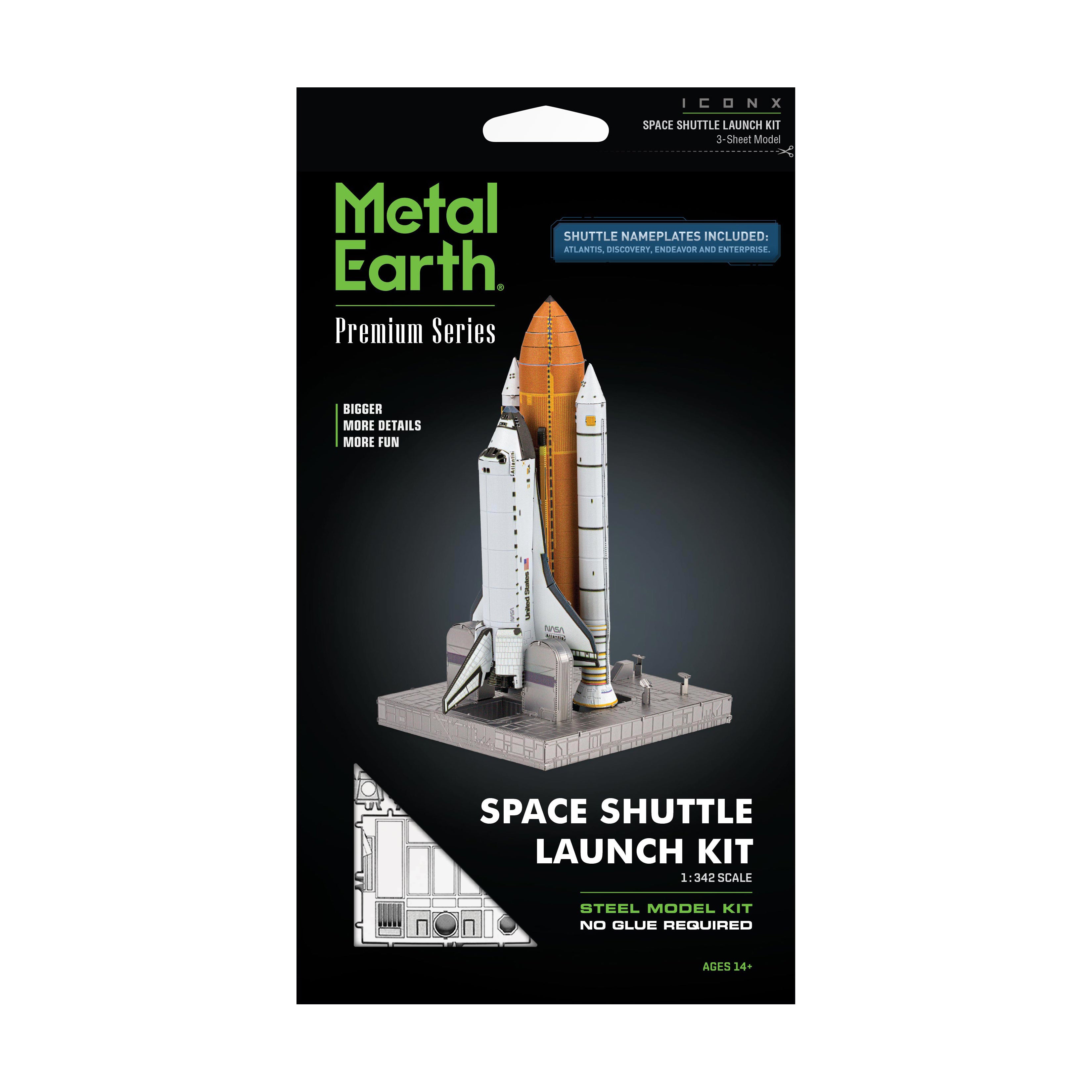 Alternative view of Metal Earth ICONX 3D Space Shuttle Launch Metal Model Kit