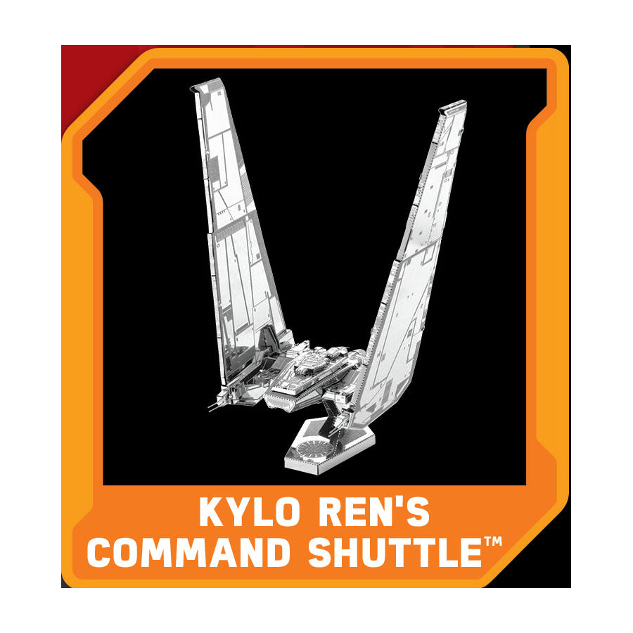 Alternative view of Star Wars Kylo Ren's Command Shuttle Metal Earth 3D Model Kit