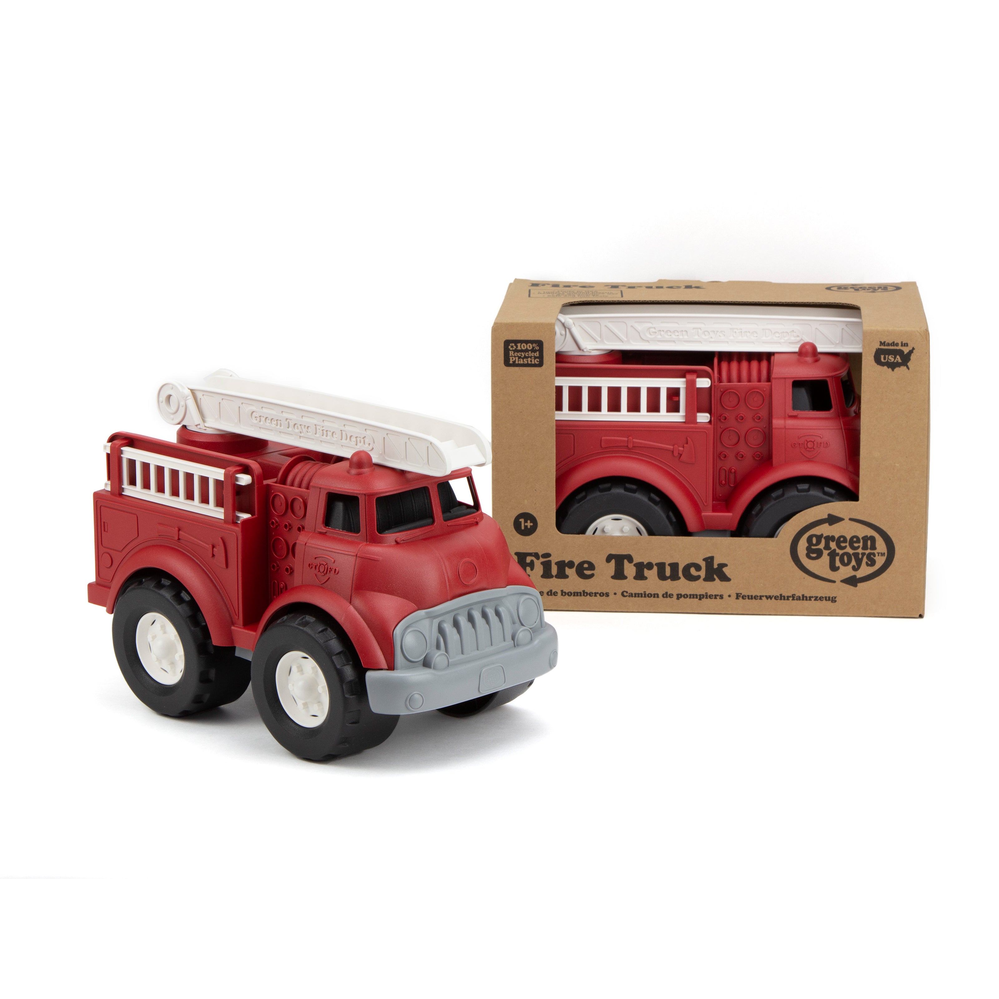 Alternative view of Green Toys Eco-Friendly Fire Truck with Rotating Ladders