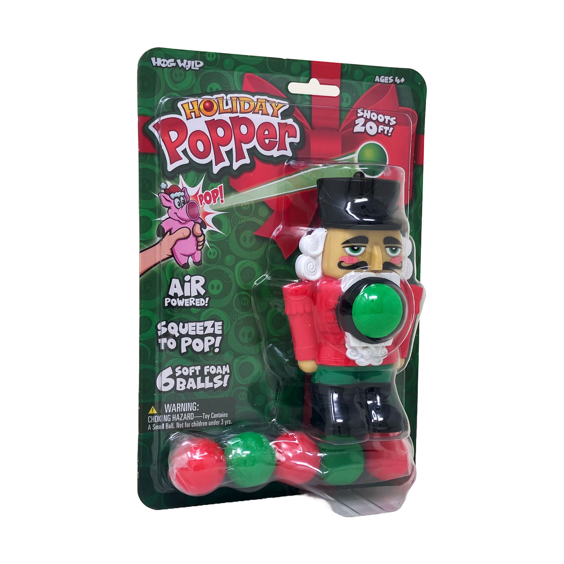 Alternative view of Holiday Popper - Nutcracker: Festive Foam Ball Launcher