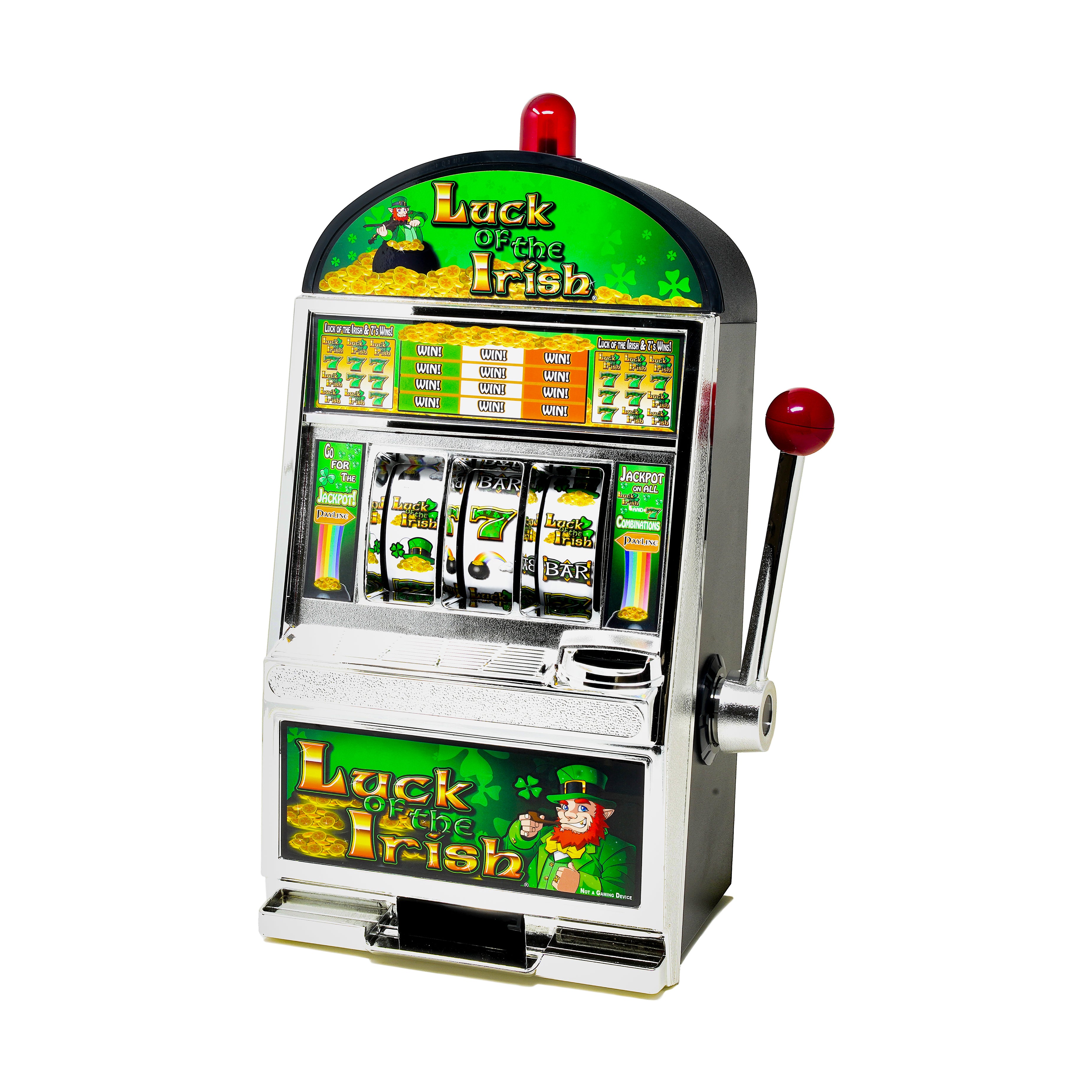 Luck of the Irish Slot Savings Bank - Whimsical Coin Collector