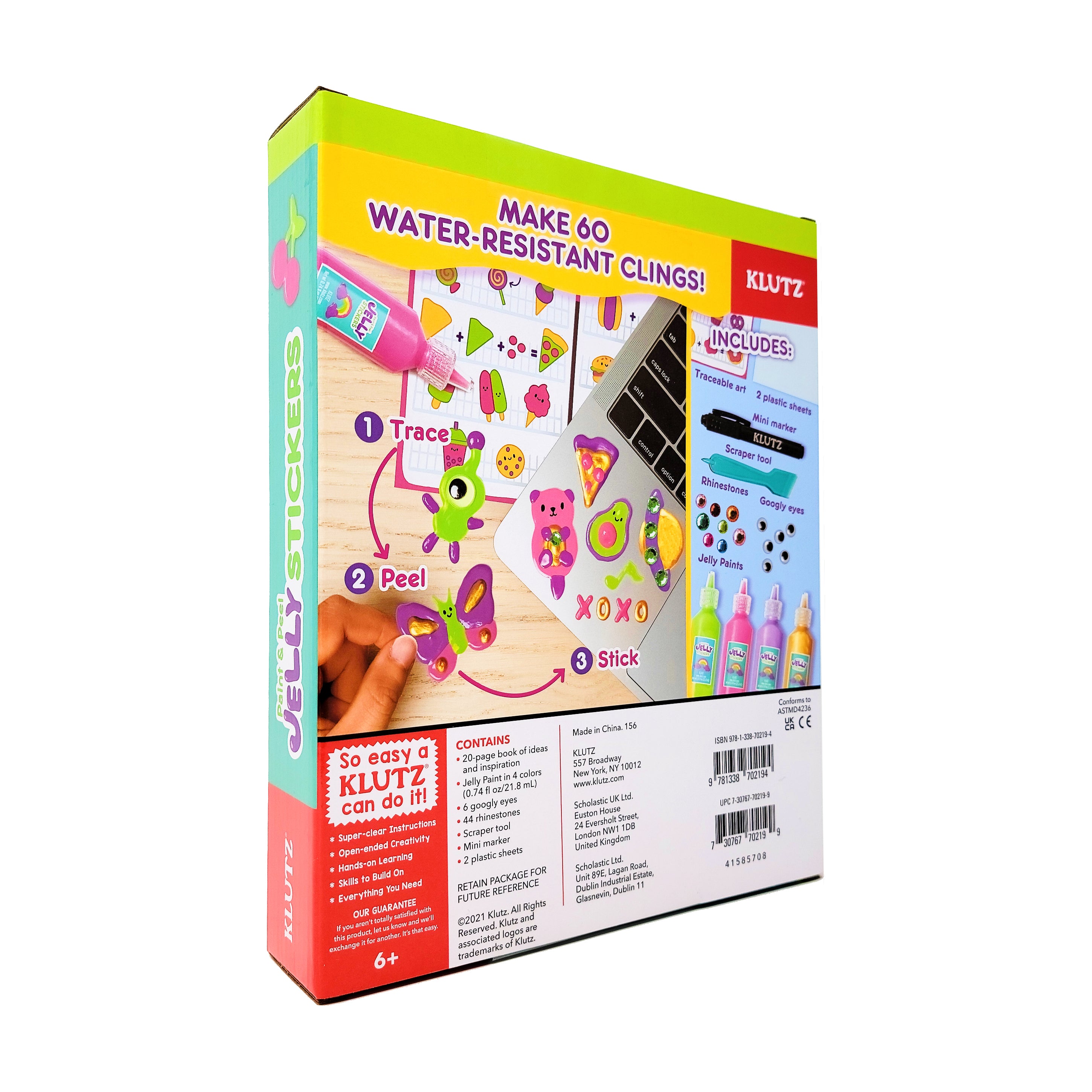 Creative Kids Paint & Peel Jelly Stickers DIY Art Kit - Image 3