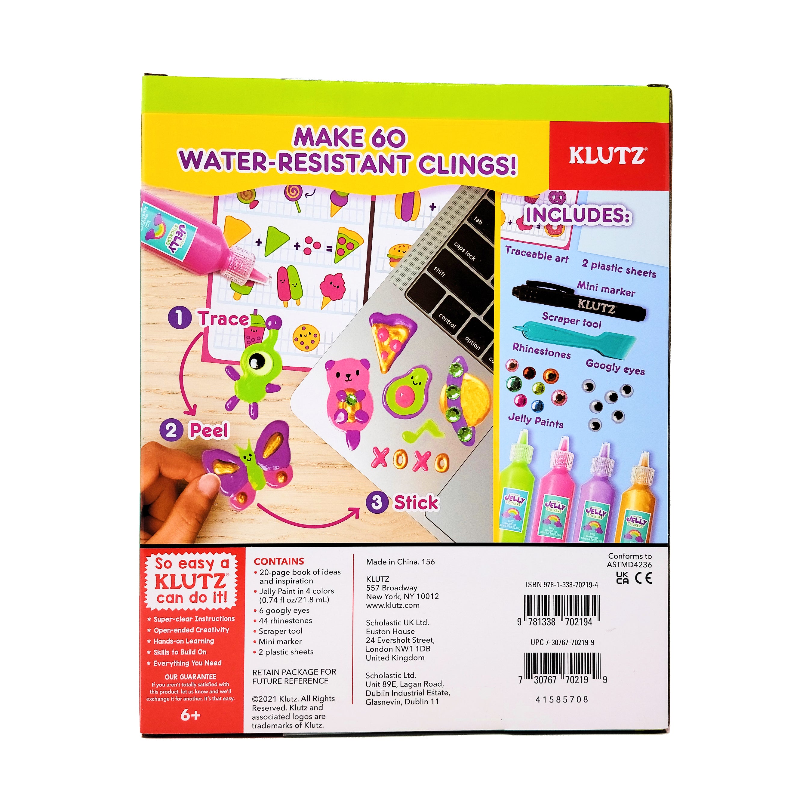 Creative Kids Paint & Peel Jelly Stickers DIY Art Kit - Image 4