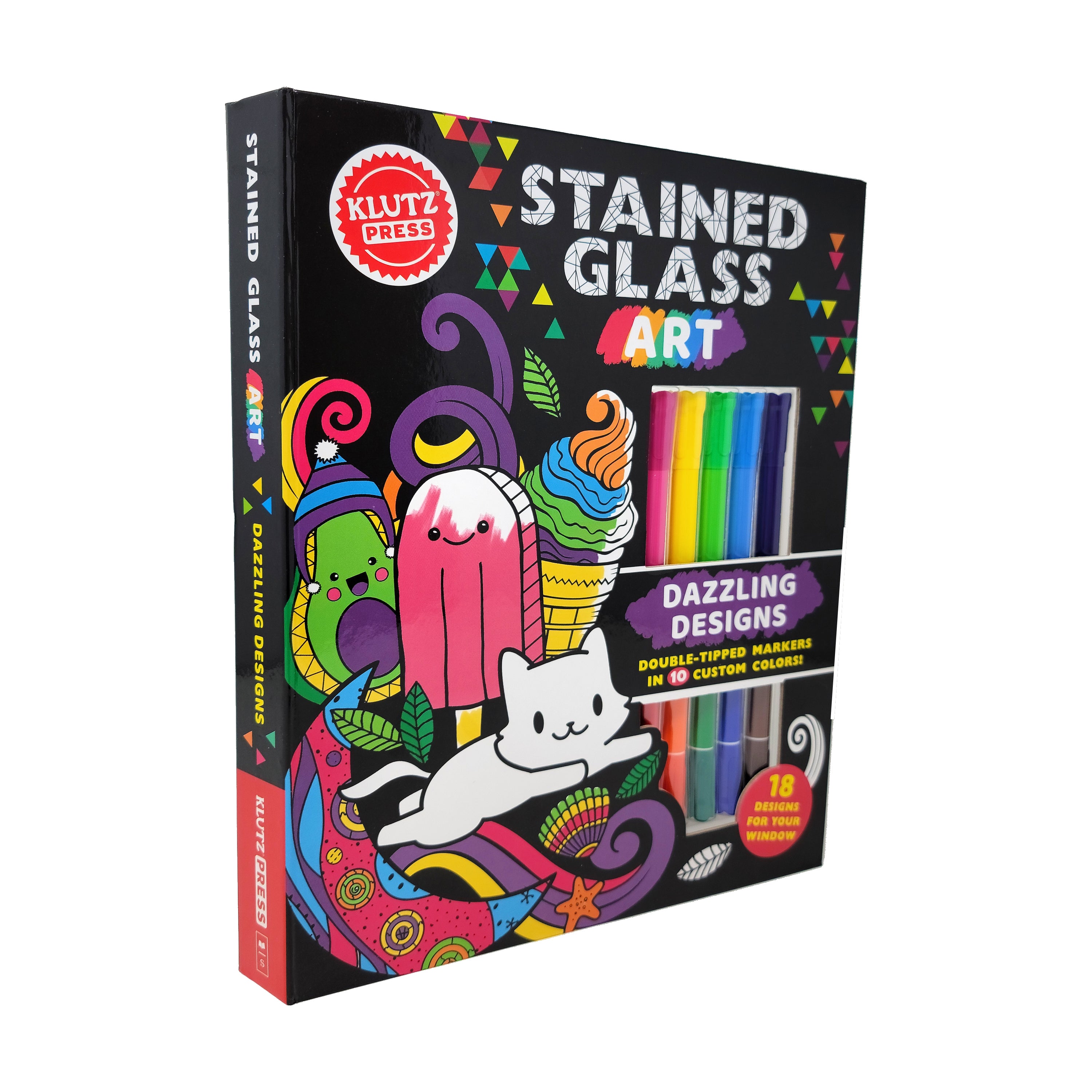 Alternative view of Klutz Stained Glass Art Craft Kit - Dual Design Paper