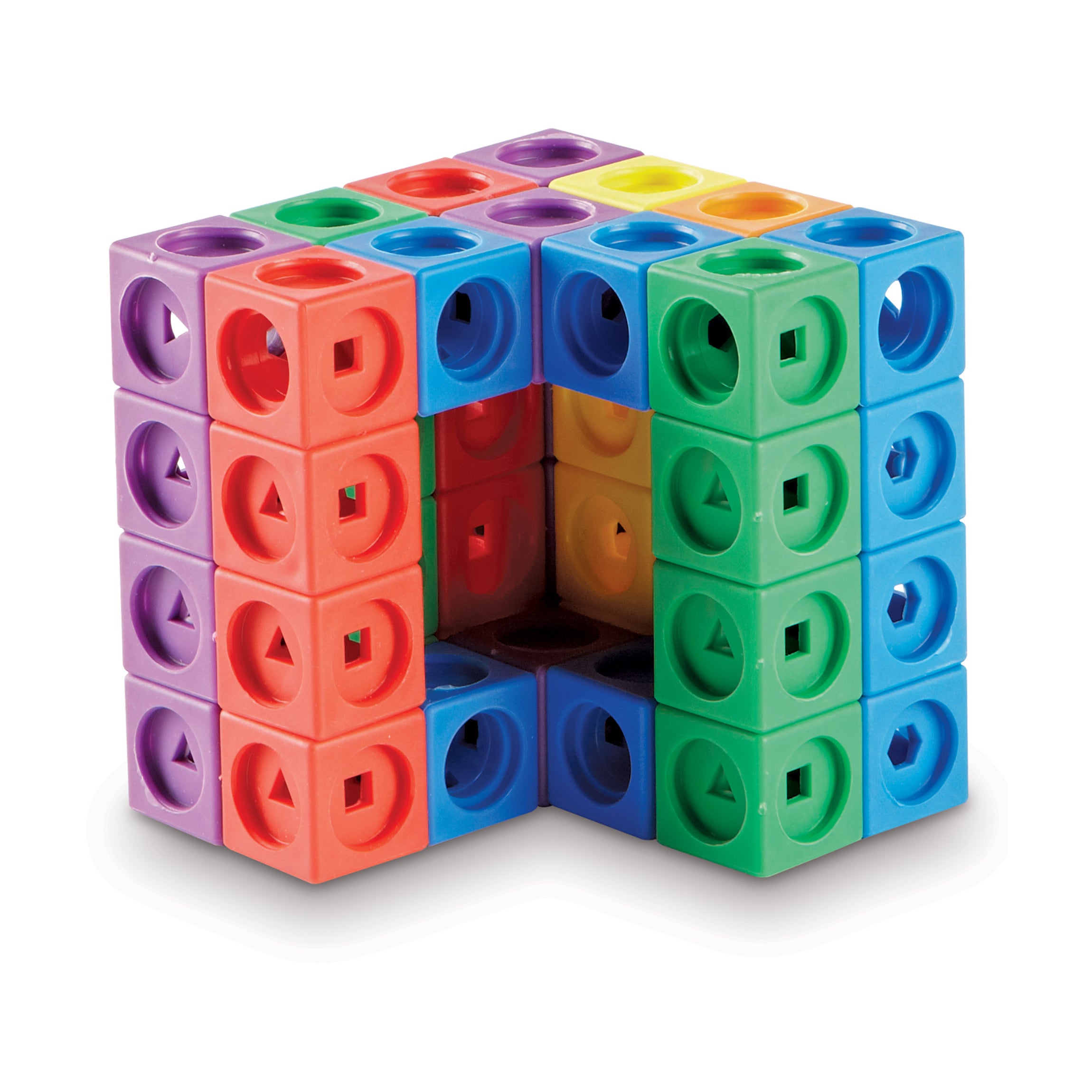Alternative view of STEM Explorers MathLink Builders - Colorful Construction Cubes
