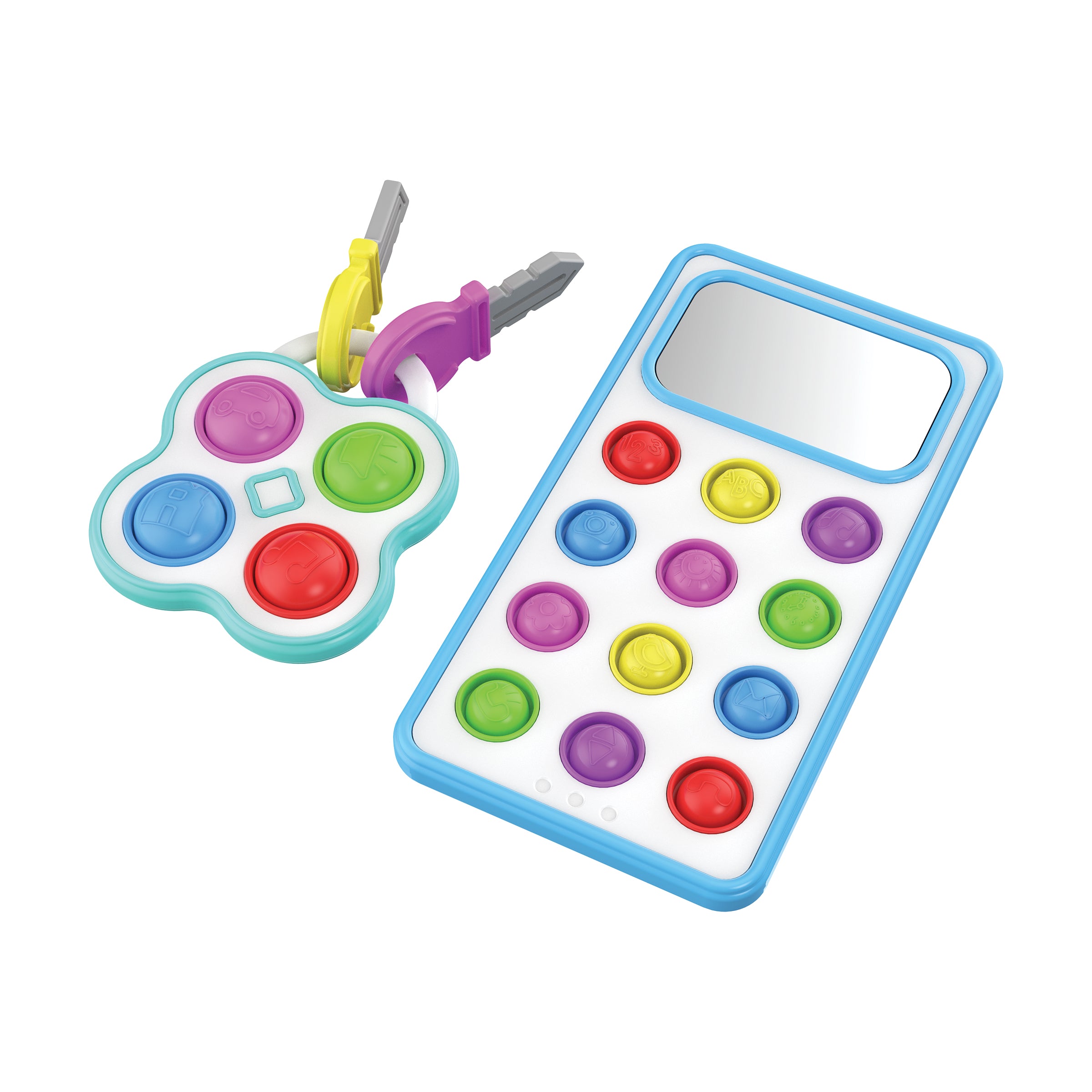 Alternative view of Early Learning Pop & Discover Phone and Keys Activity Set