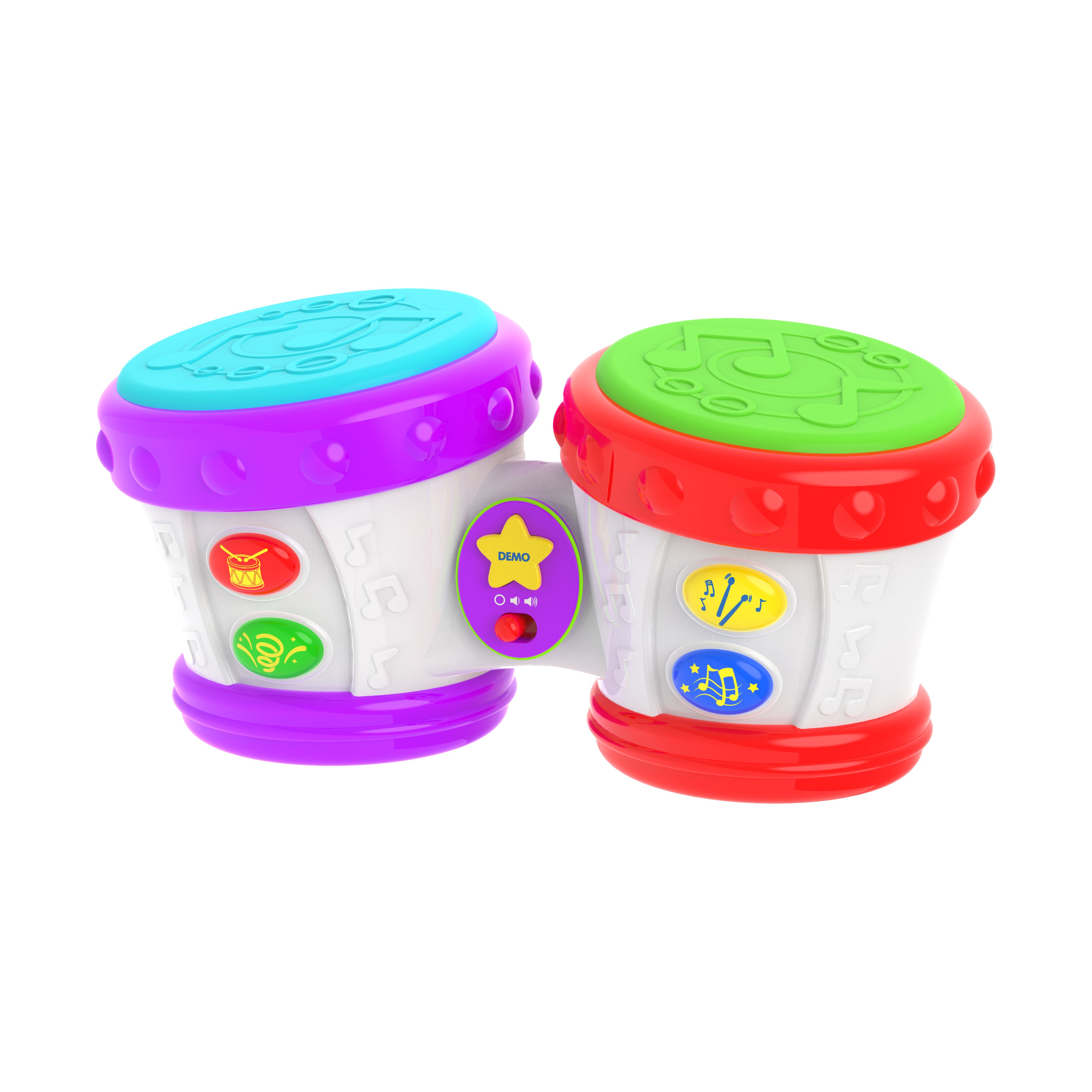 Alternative view of Early Learning Little Baby Bongo Drums Interactive Musical Toy