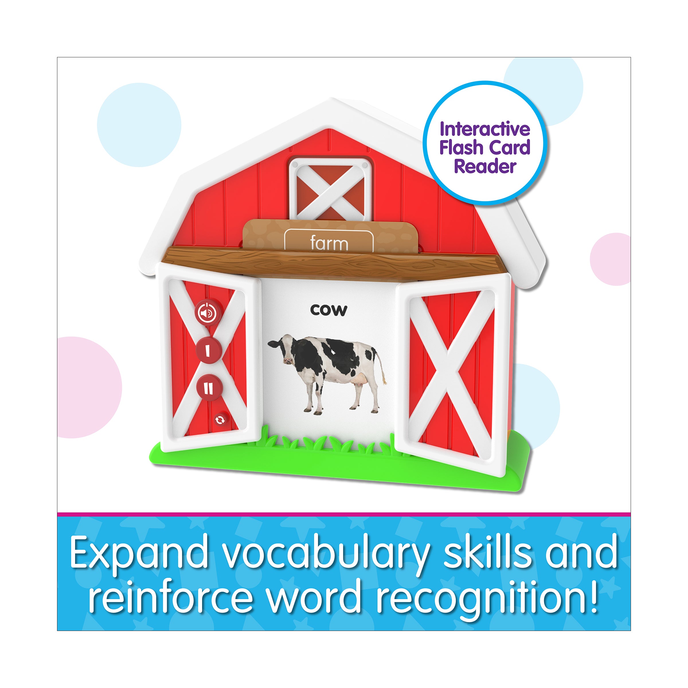 Early Learning Talk & Teach Farm Interactive Flash Card Reader - Image 5
