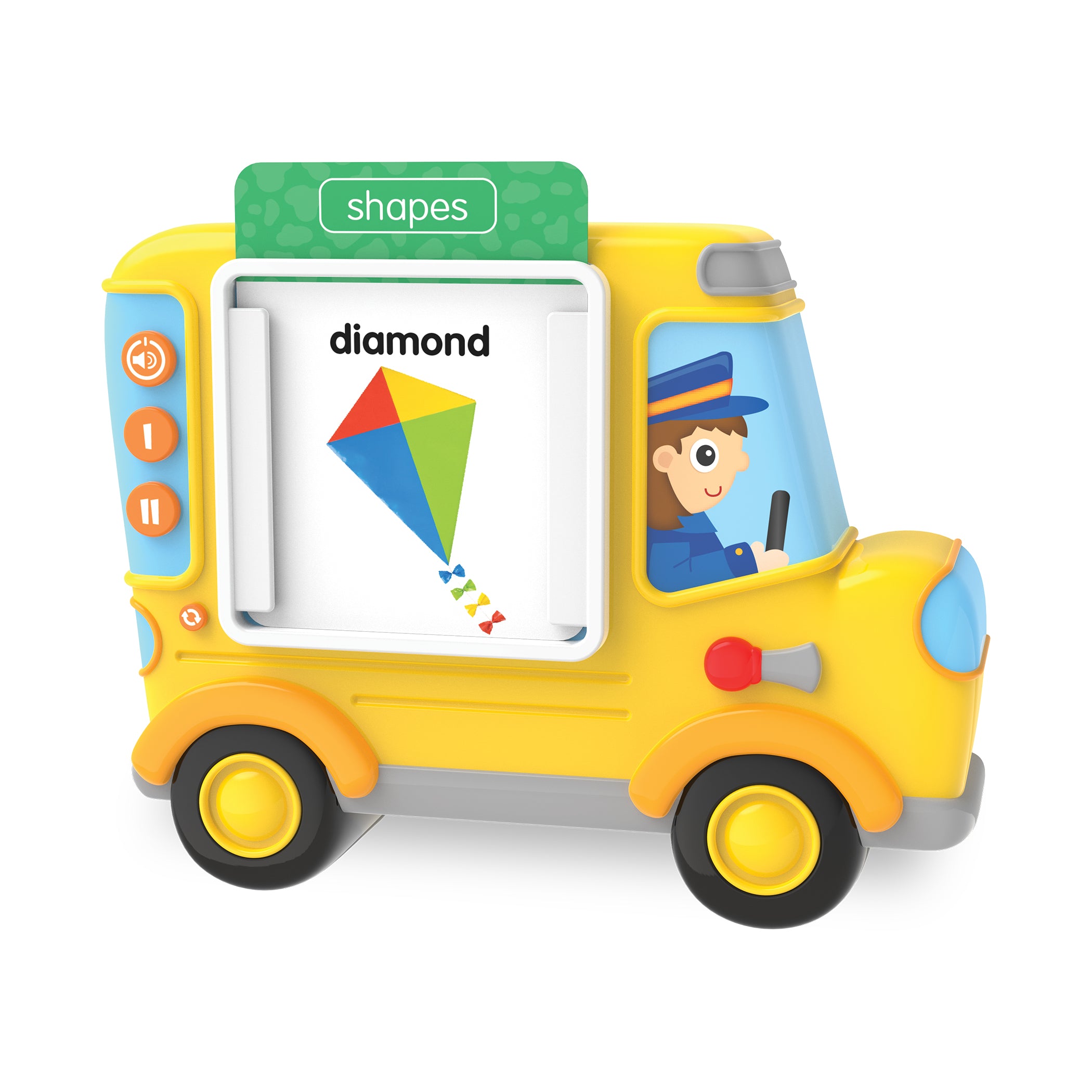 Alternative view of Early Learning Talk & Teach Bus Interactive Flash Card Reader