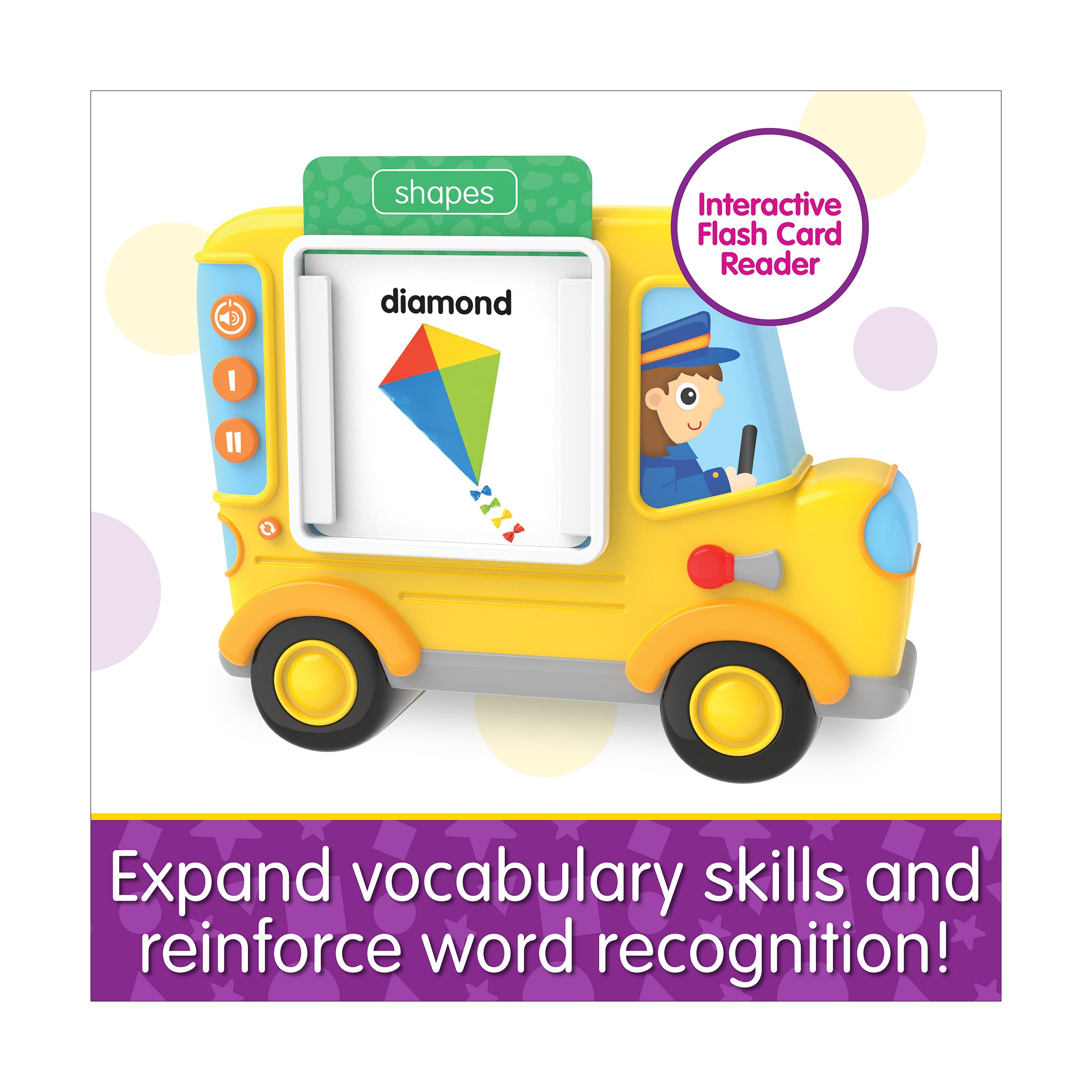 Early Learning Talk & Teach Bus Interactive Flash Card Reader - Image 5