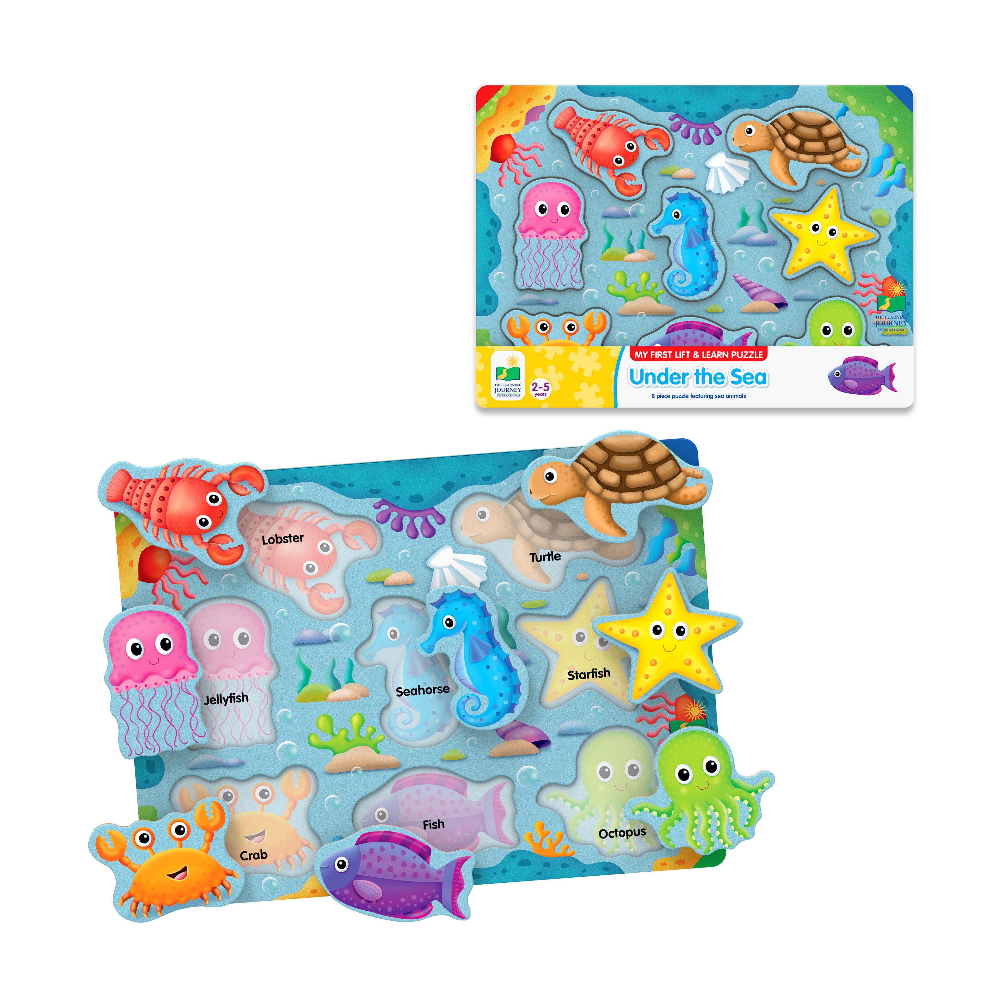 My First Lift & Learn Under the Sea Puzzle - 8 pcs - Image 3