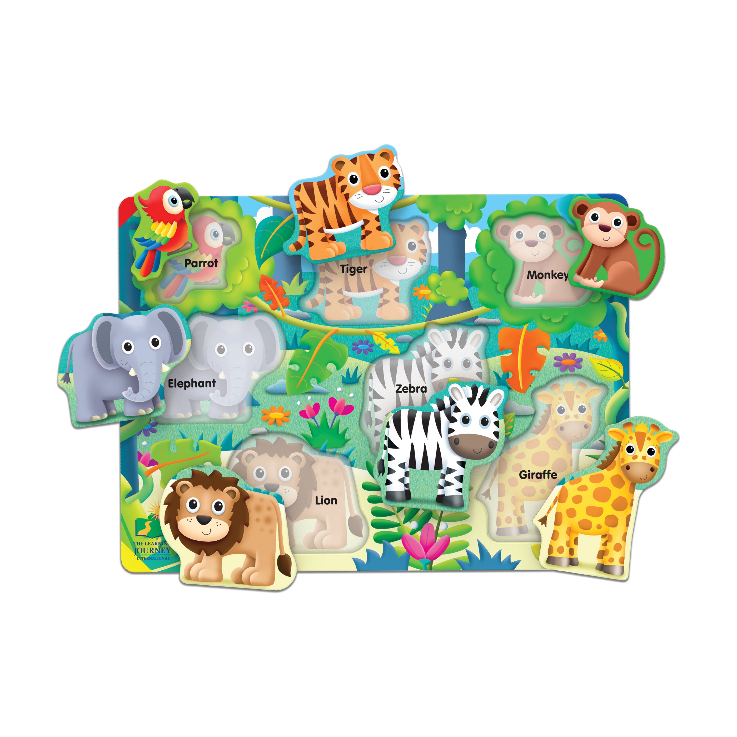 My First Lift & Learn Jungle Adventure Puzzle - 7 pc - Image 2