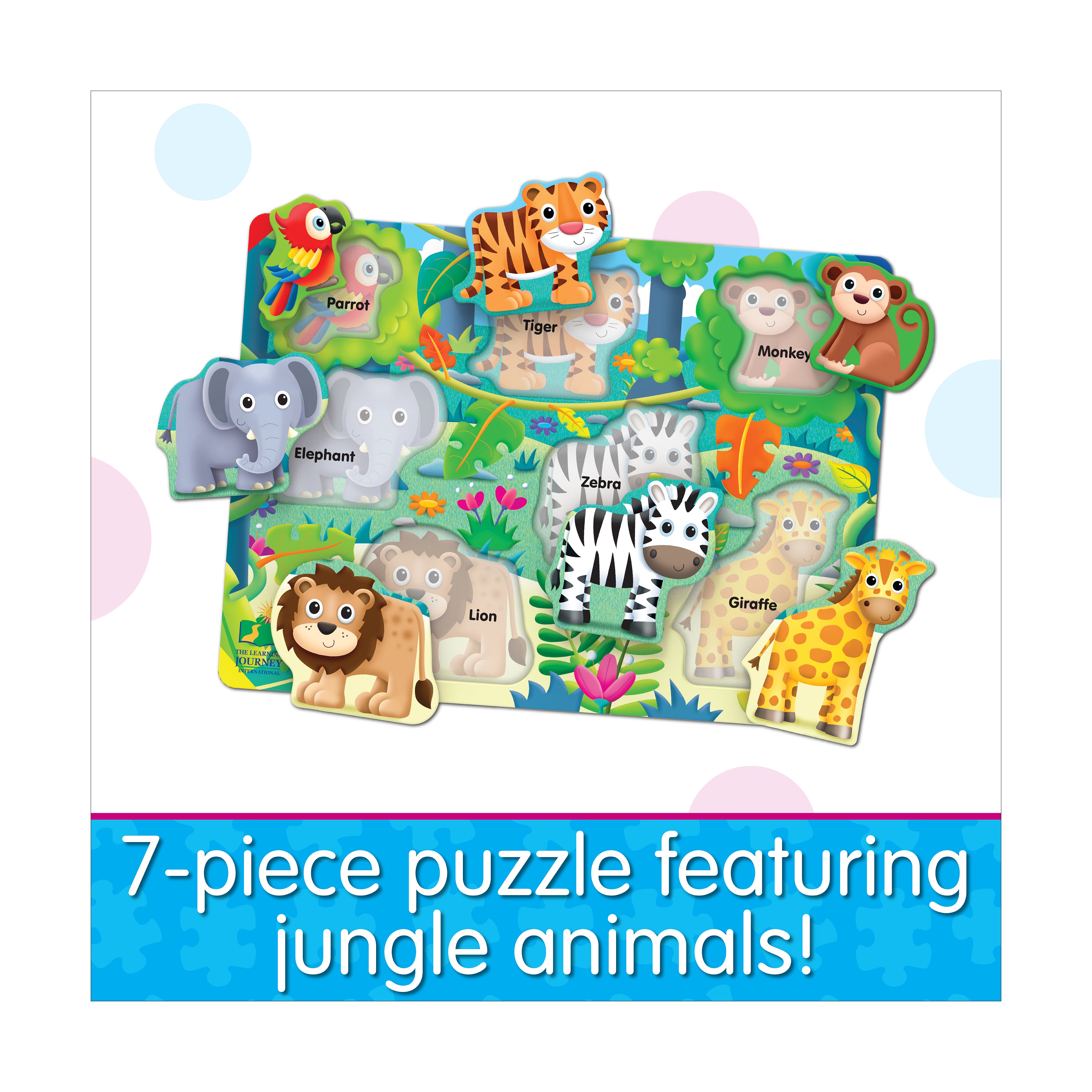 My First Lift & Learn Jungle Adventure Puzzle - 7 pc - Image 4