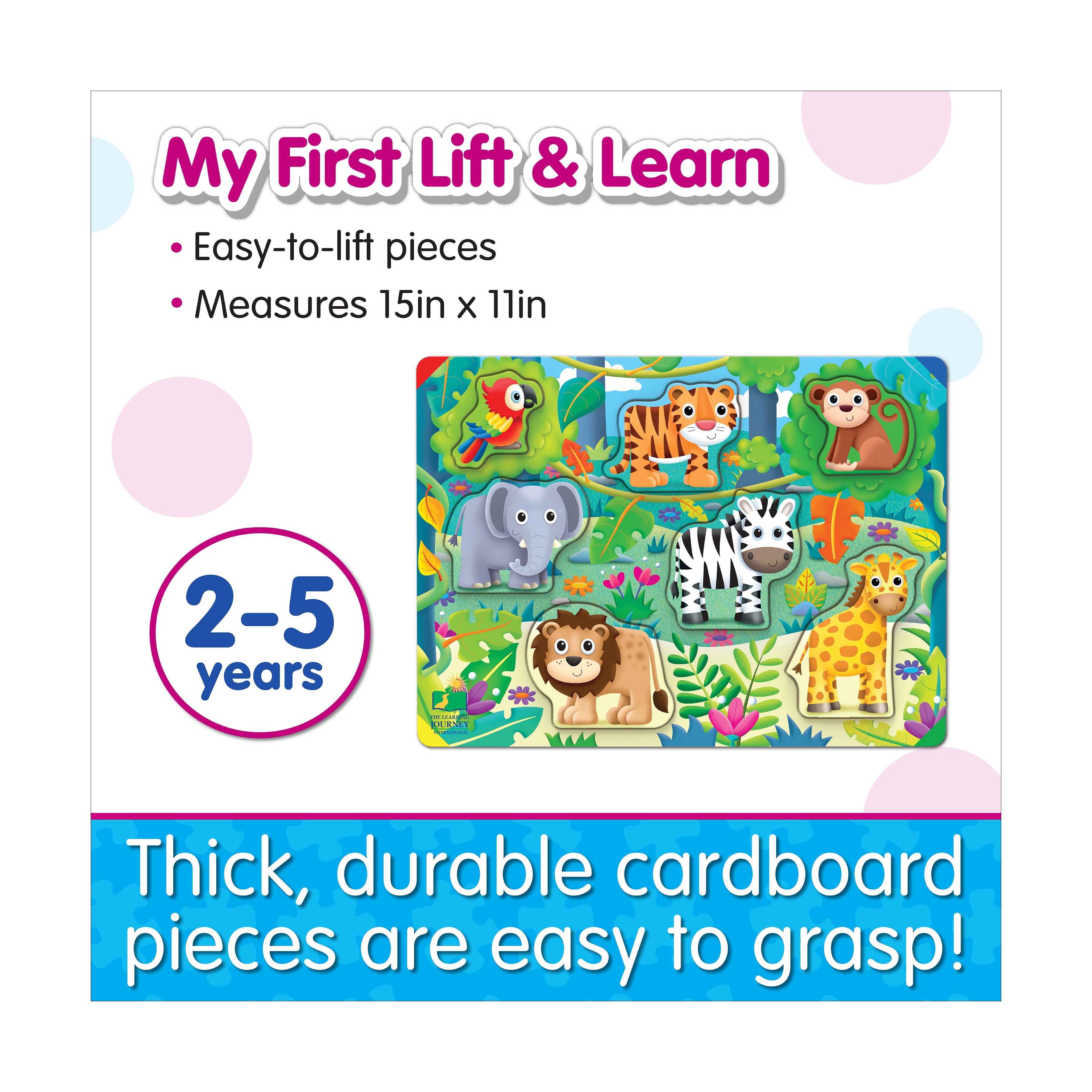 My First Lift & Learn Jungle Adventure Puzzle - 7 pc - Image 5