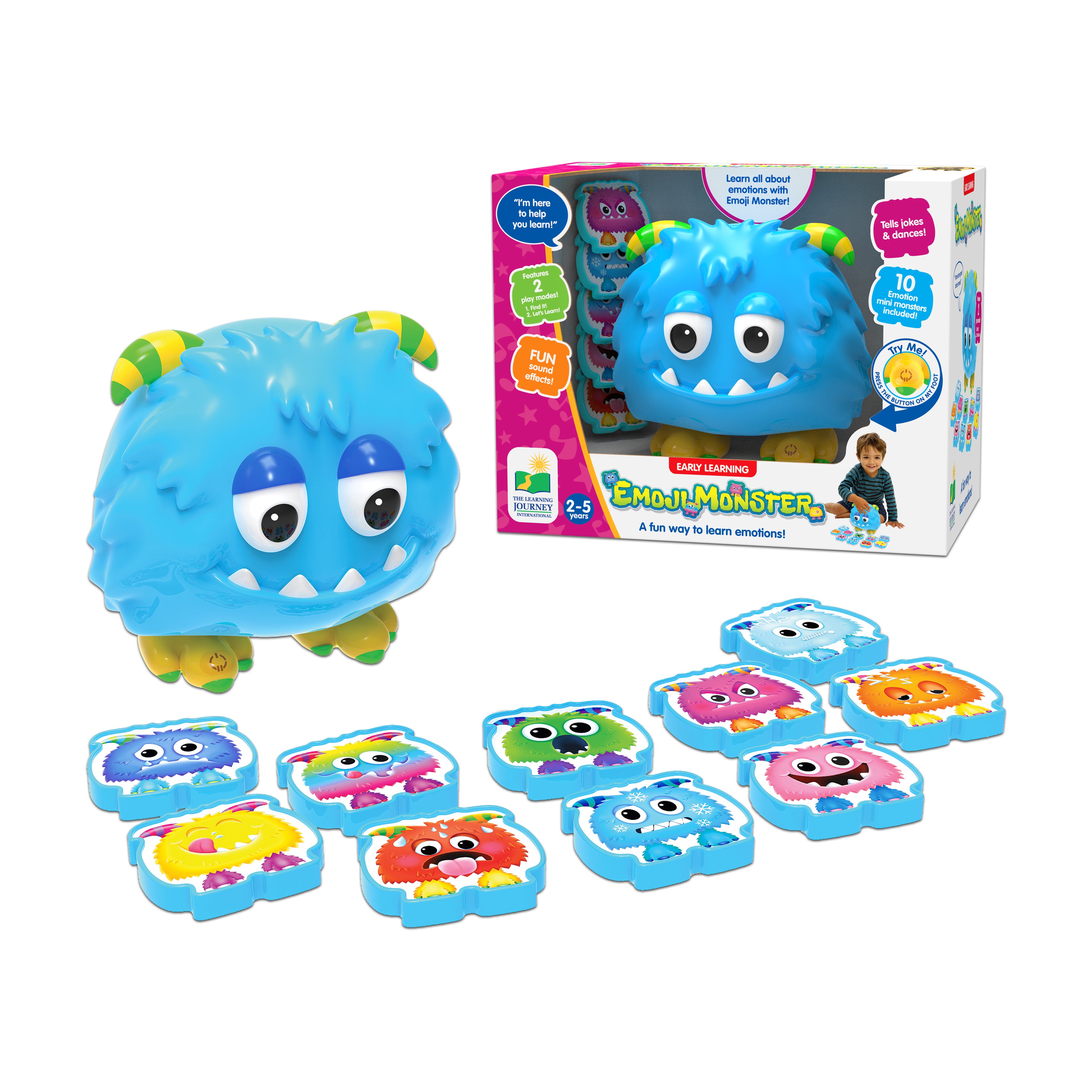 Emoji Monster Interactive Emotional Learning Toy - Image 3