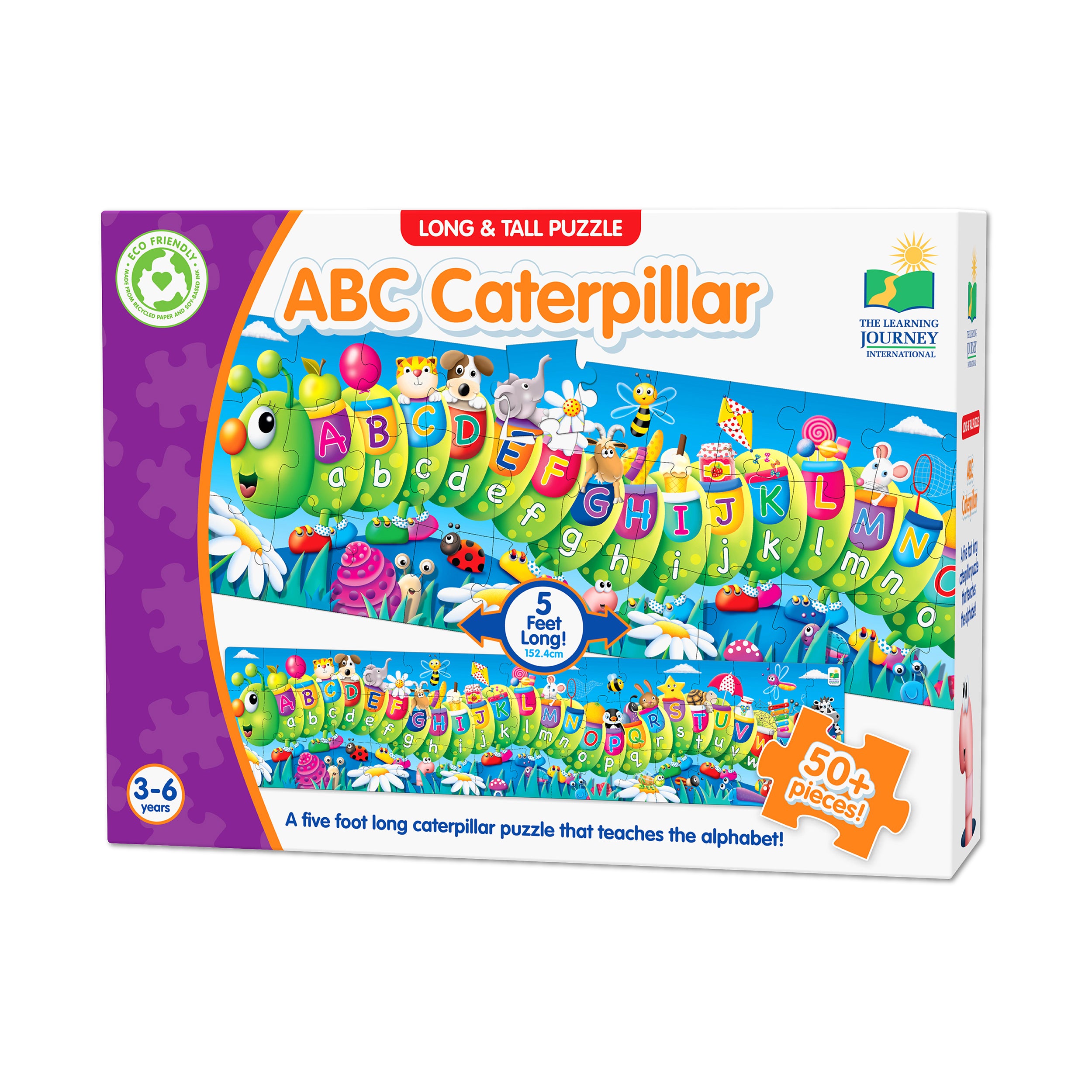 The Learning Journey ABC Caterpillar Floor Puzzle - 51 pc