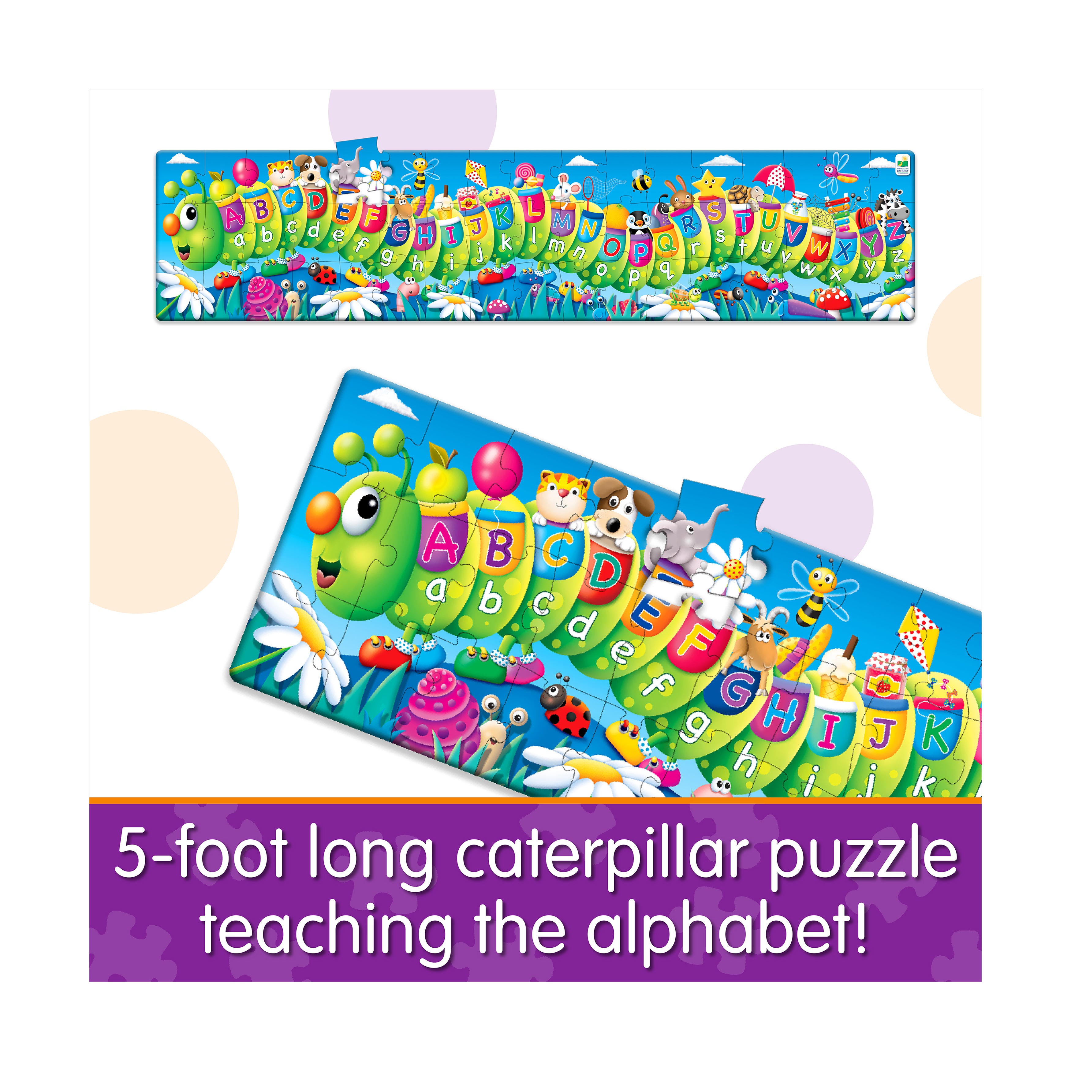 The Learning Journey ABC Caterpillar Floor Puzzle - 51 pc - Image 4