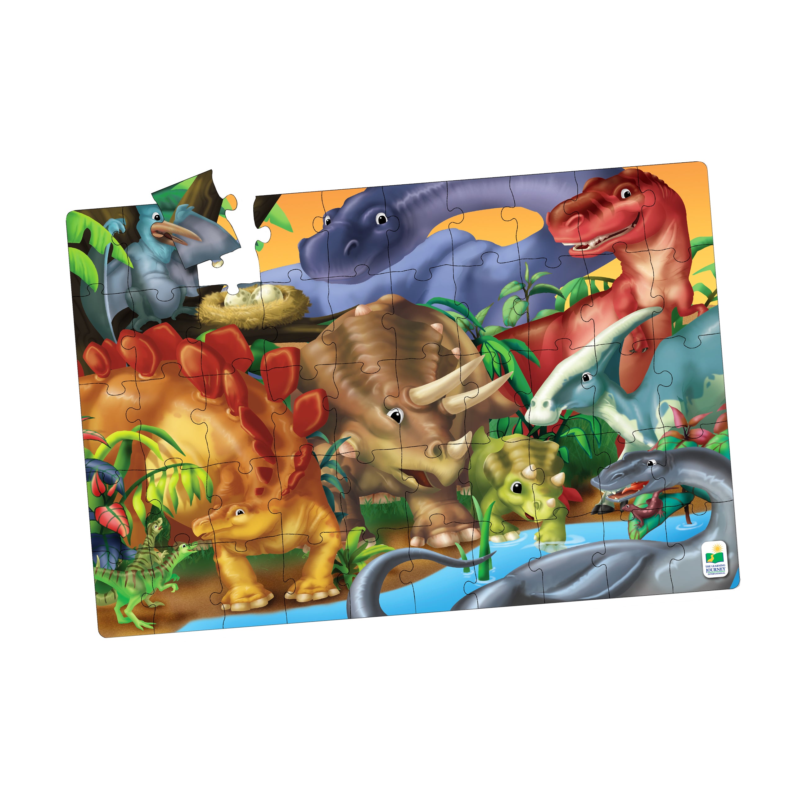 Dinosaur Expedition 50-Piece Jumbo Floor Puzzle - Image 2