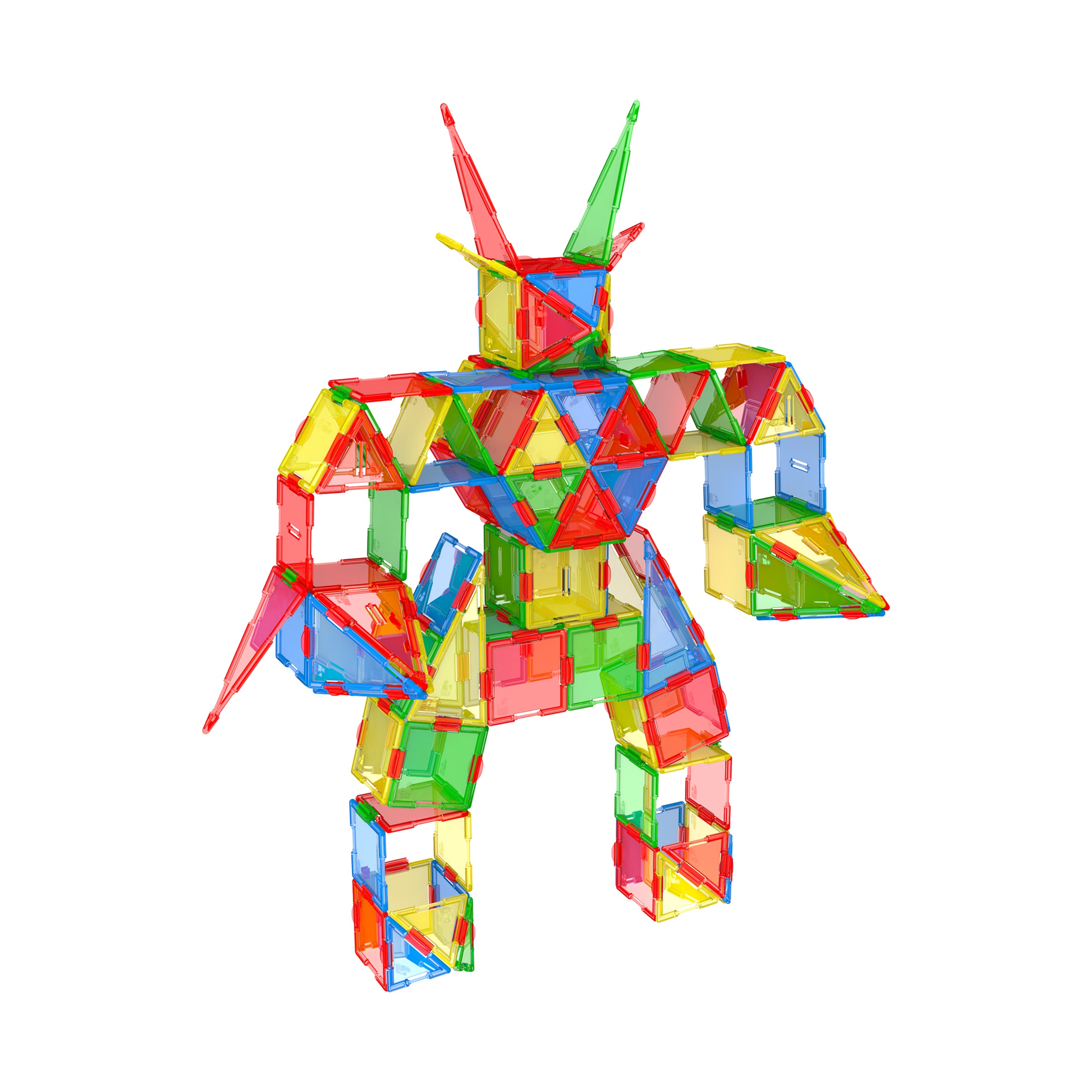 Alternative view of Techno Tiles Super Building Set - Primary Colors 400+ Pieces