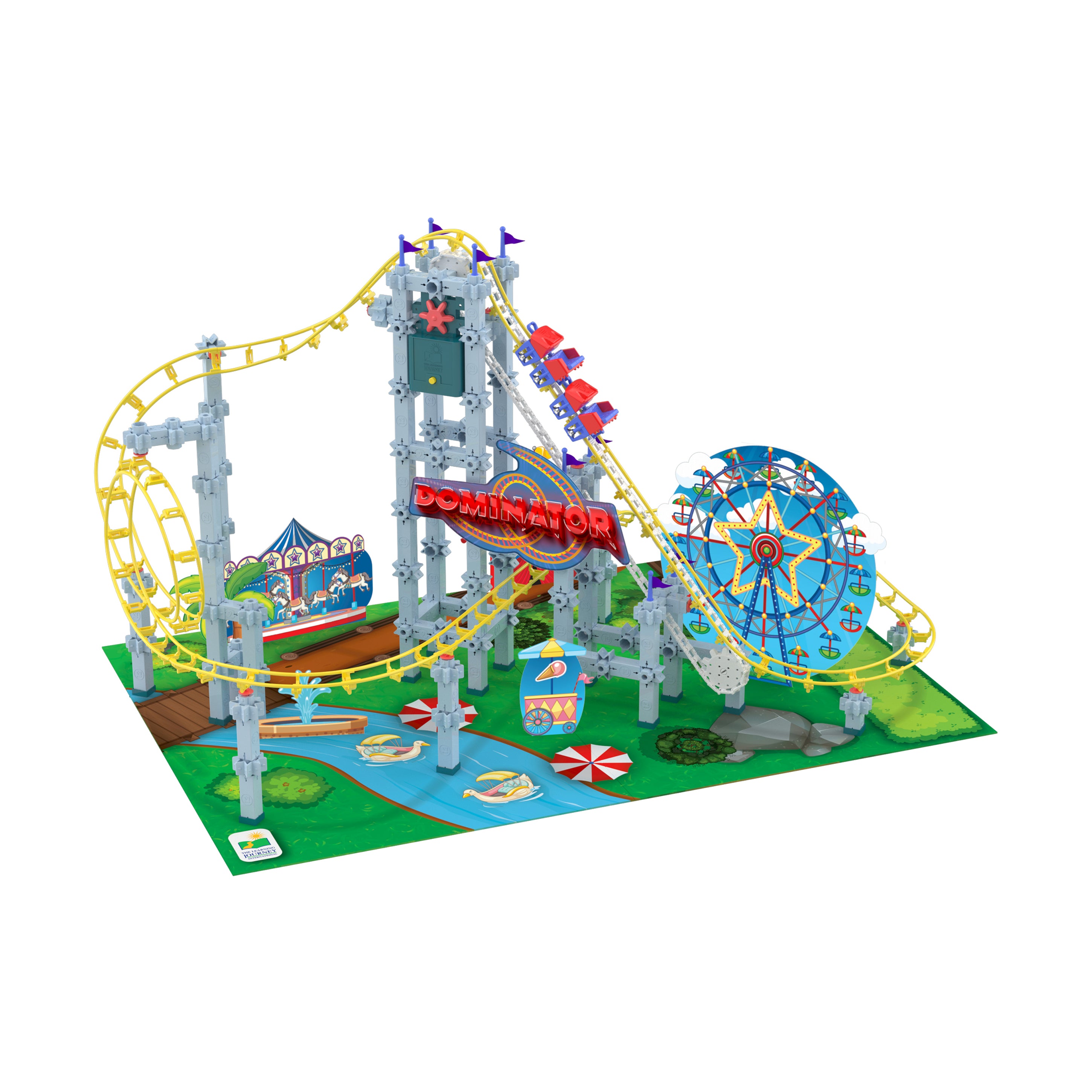 Alternative view of Techno Trax Dominator Roller Coaster Building Set - 346 Pieces