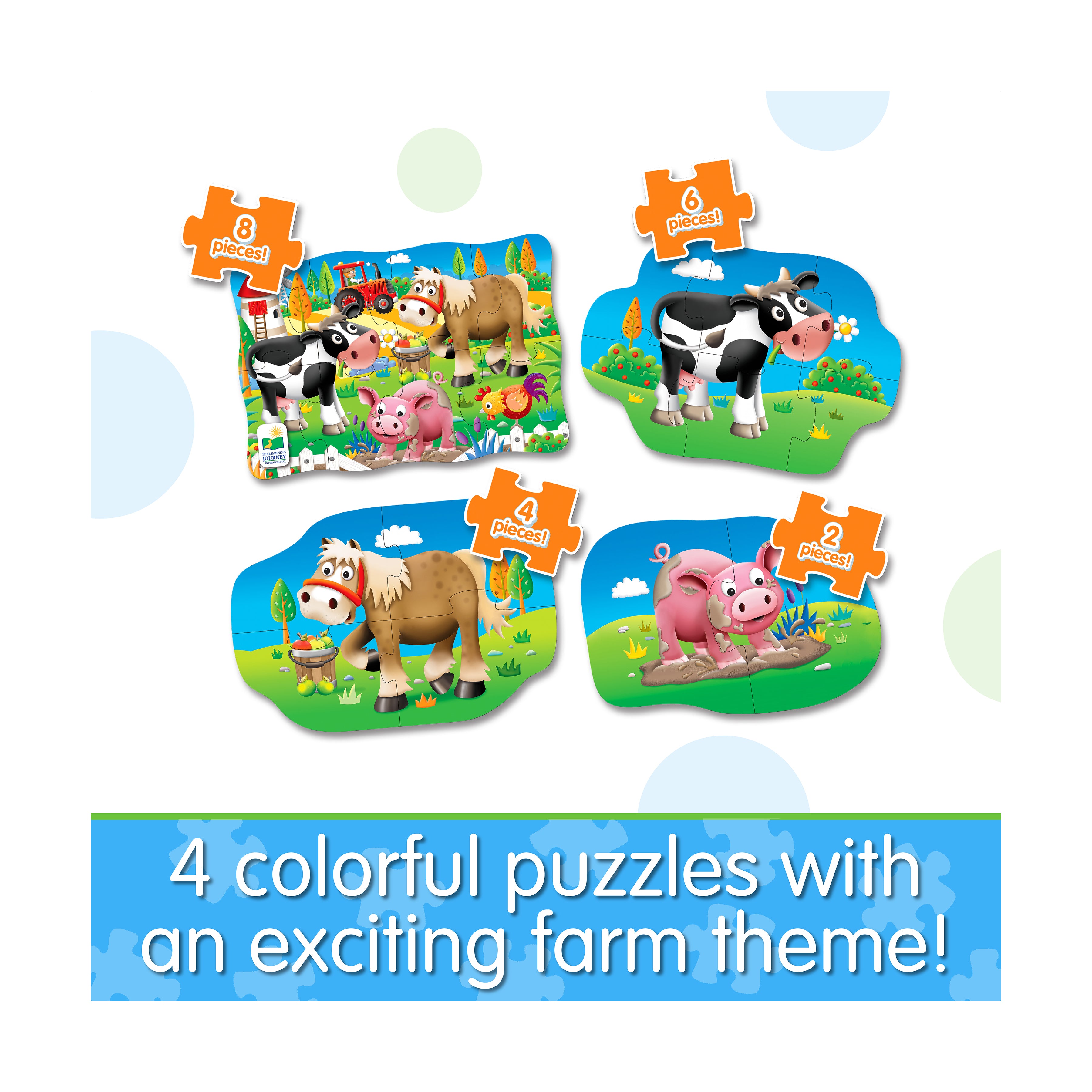 My First Puzzles - Farmyard Friends 4-Pack Puzzle Set - Image 4