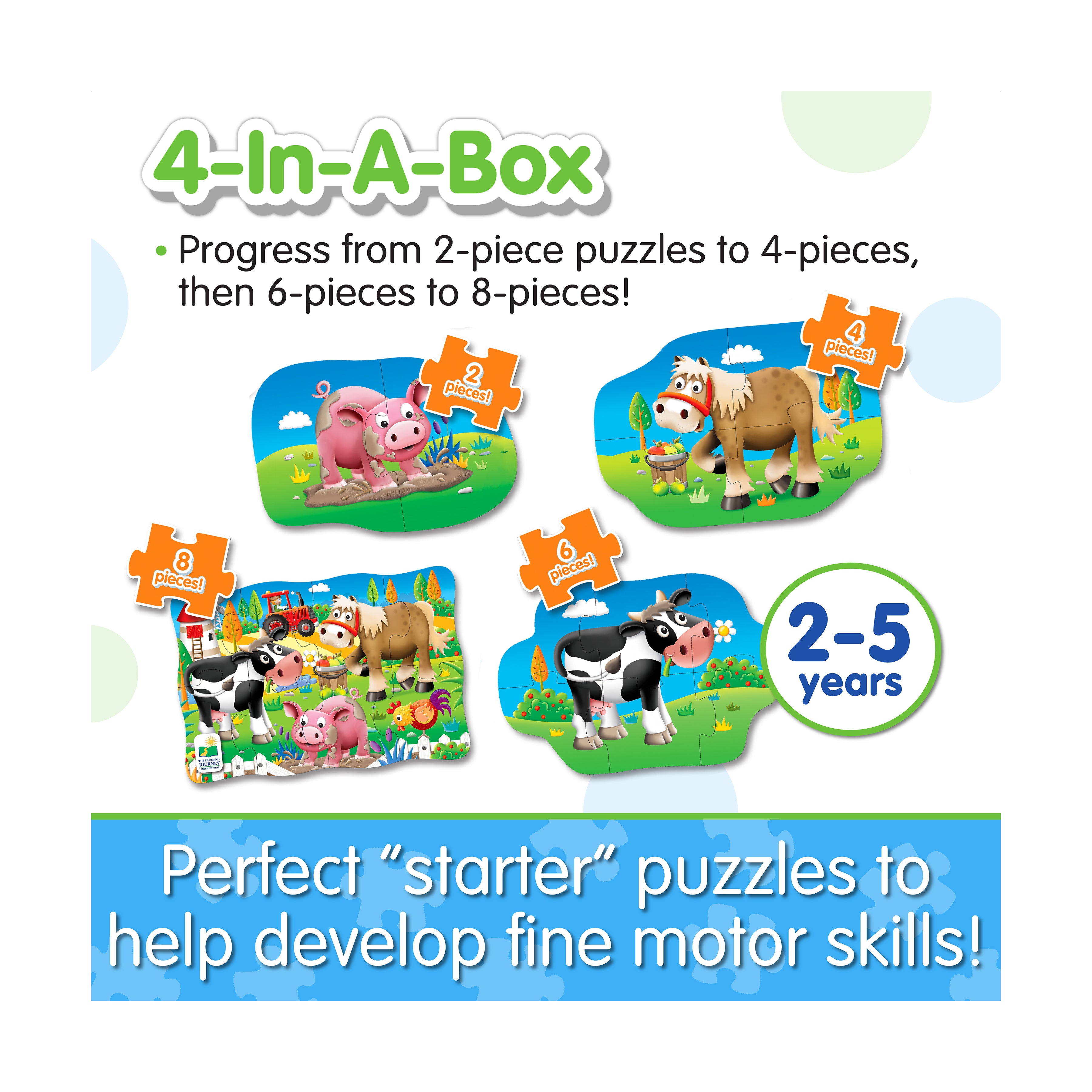 My First Puzzles - Farmyard Friends 4-Pack Puzzle Set - Image 5
