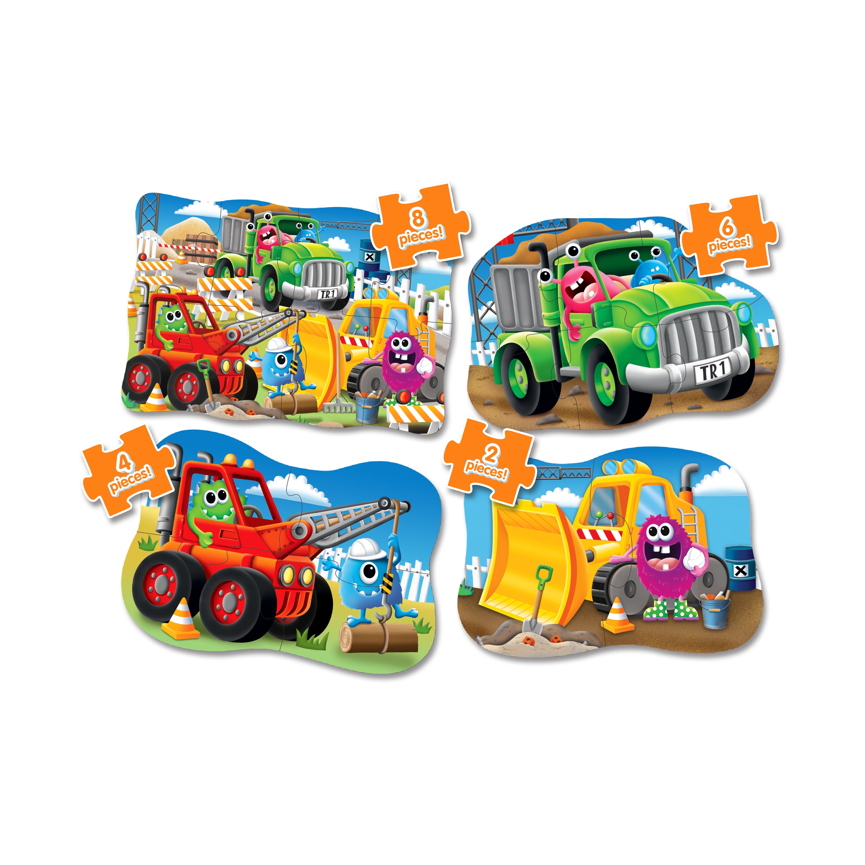 My First Puzzles - Monster Trucks 4-Pack Puzzle Set - Image 2