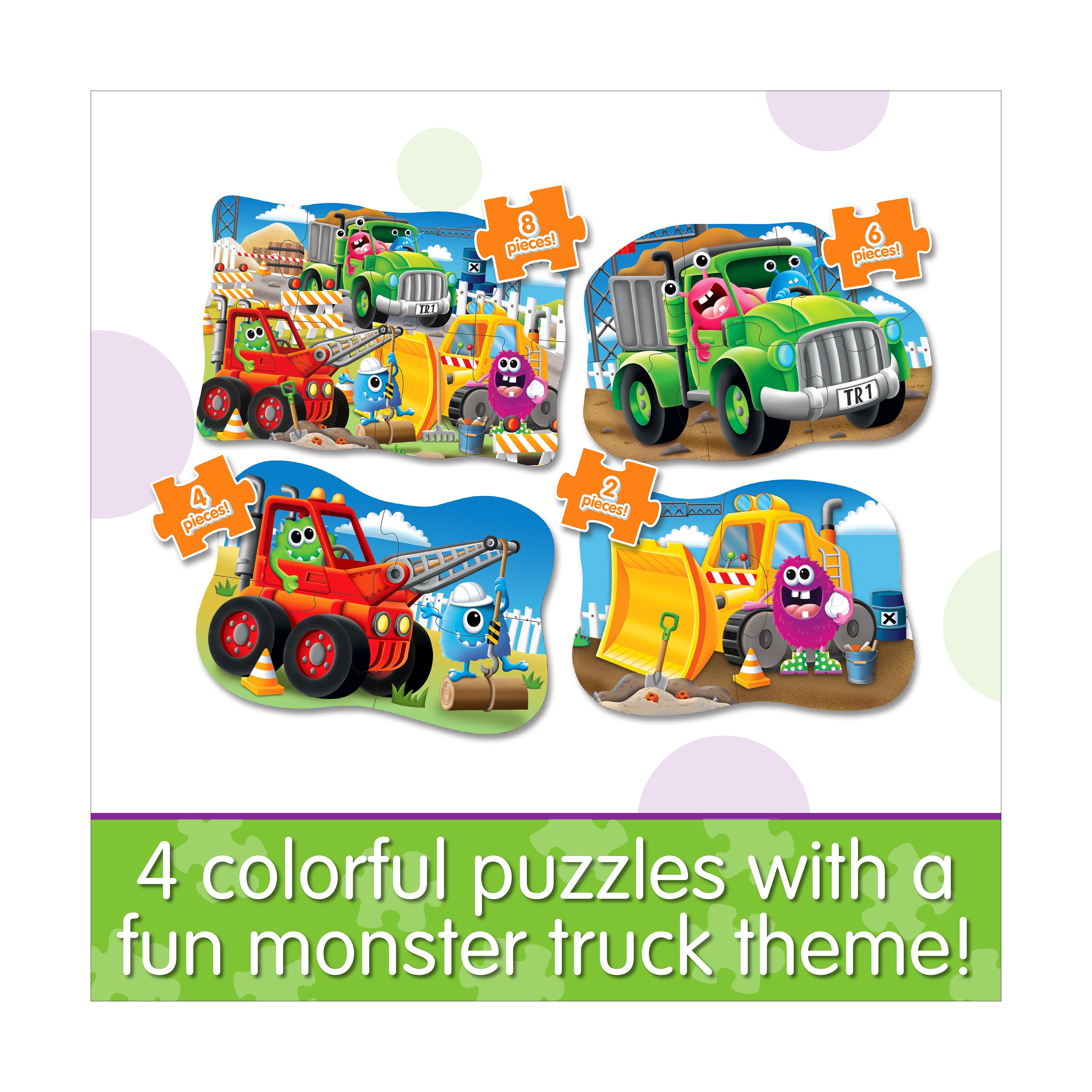 My First Puzzles - Monster Trucks 4-Pack Puzzle Set - Image 4