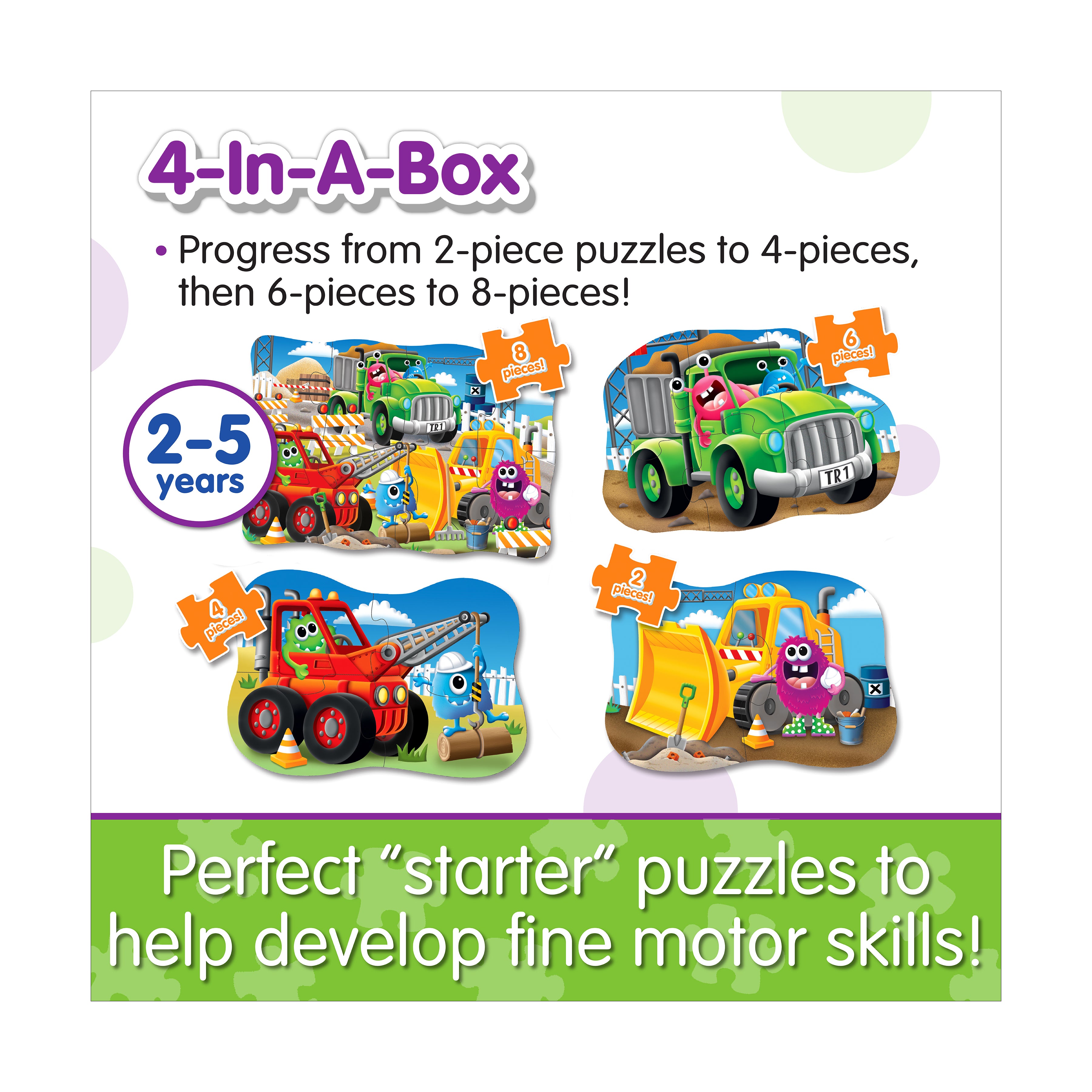 My First Puzzles - Monster Trucks 4-Pack Puzzle Set - Image 5