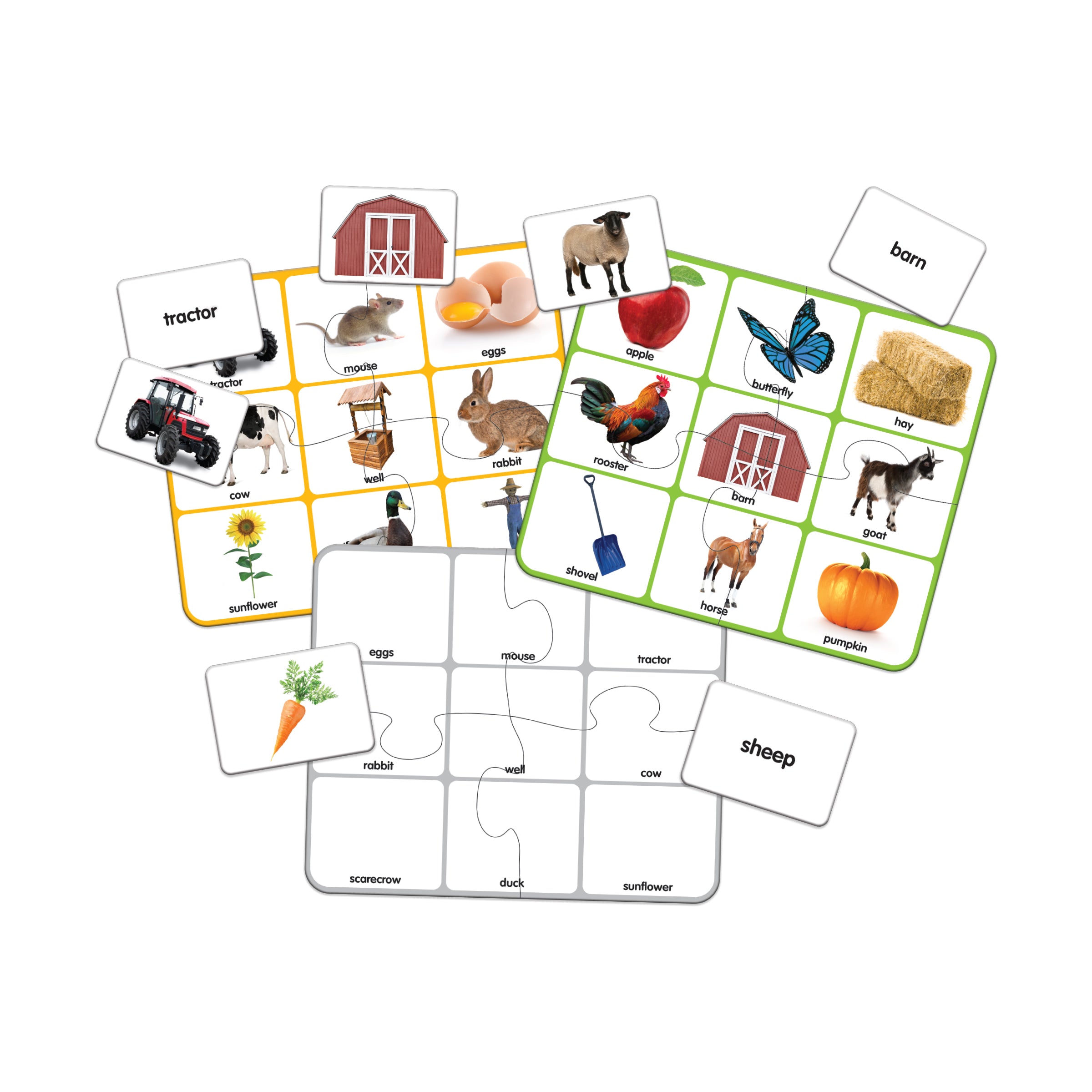 Match It! Farm Bingo Educational Board Game - Image 2