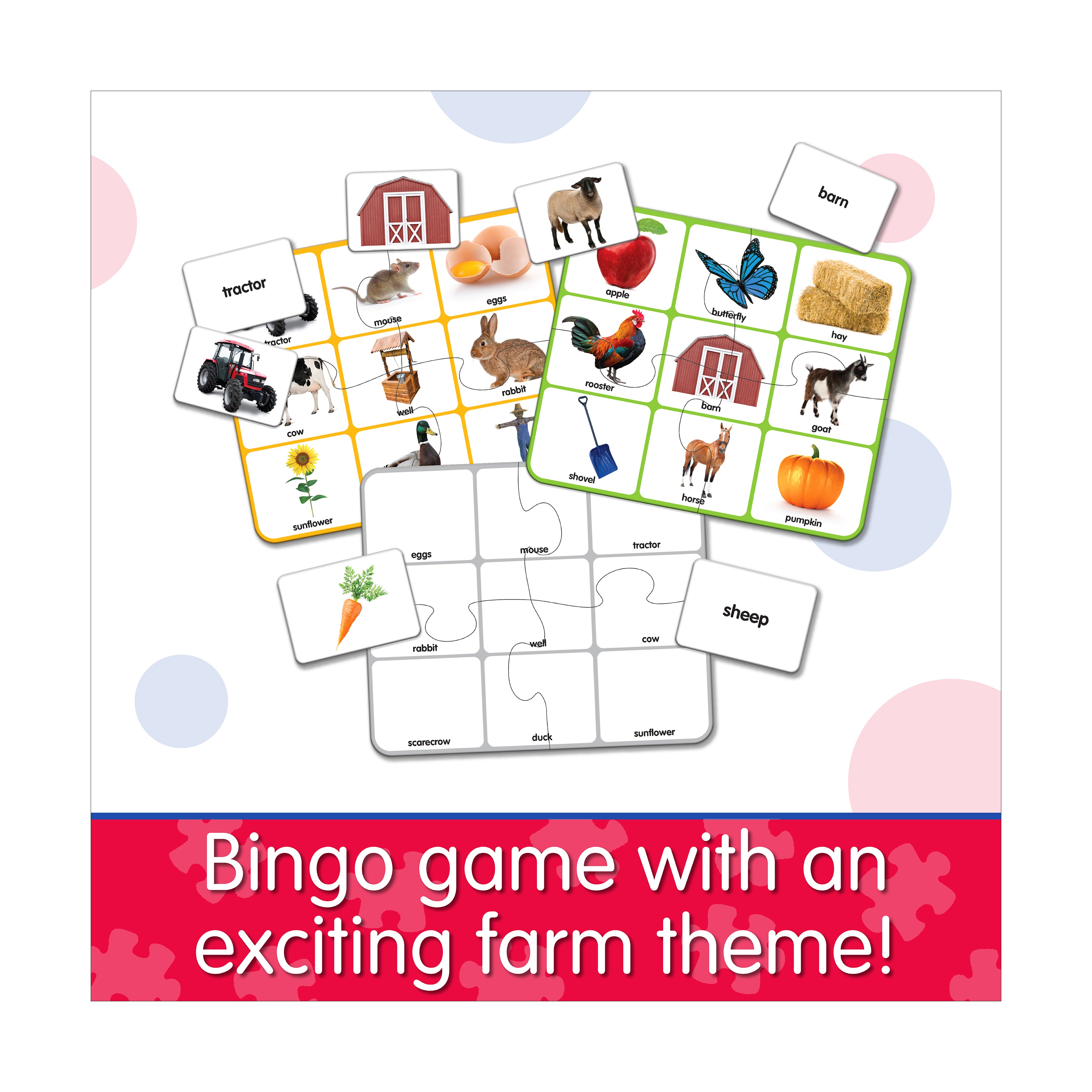 Match It! Farm Bingo Educational Board Game - Image 4