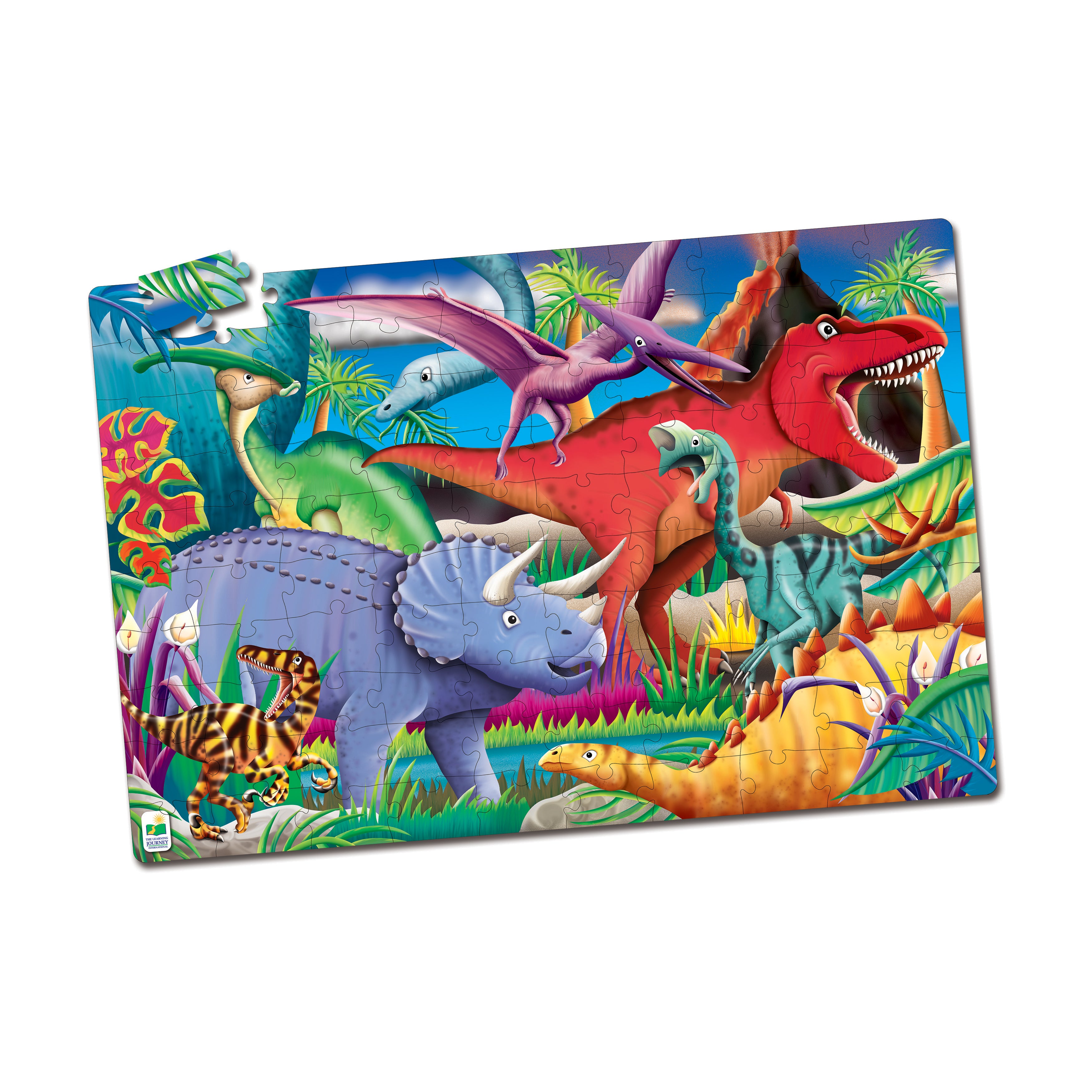Alternative view of Puzzle Doubles! Glow in the Dark Dinos Jigsaw - 100 pc