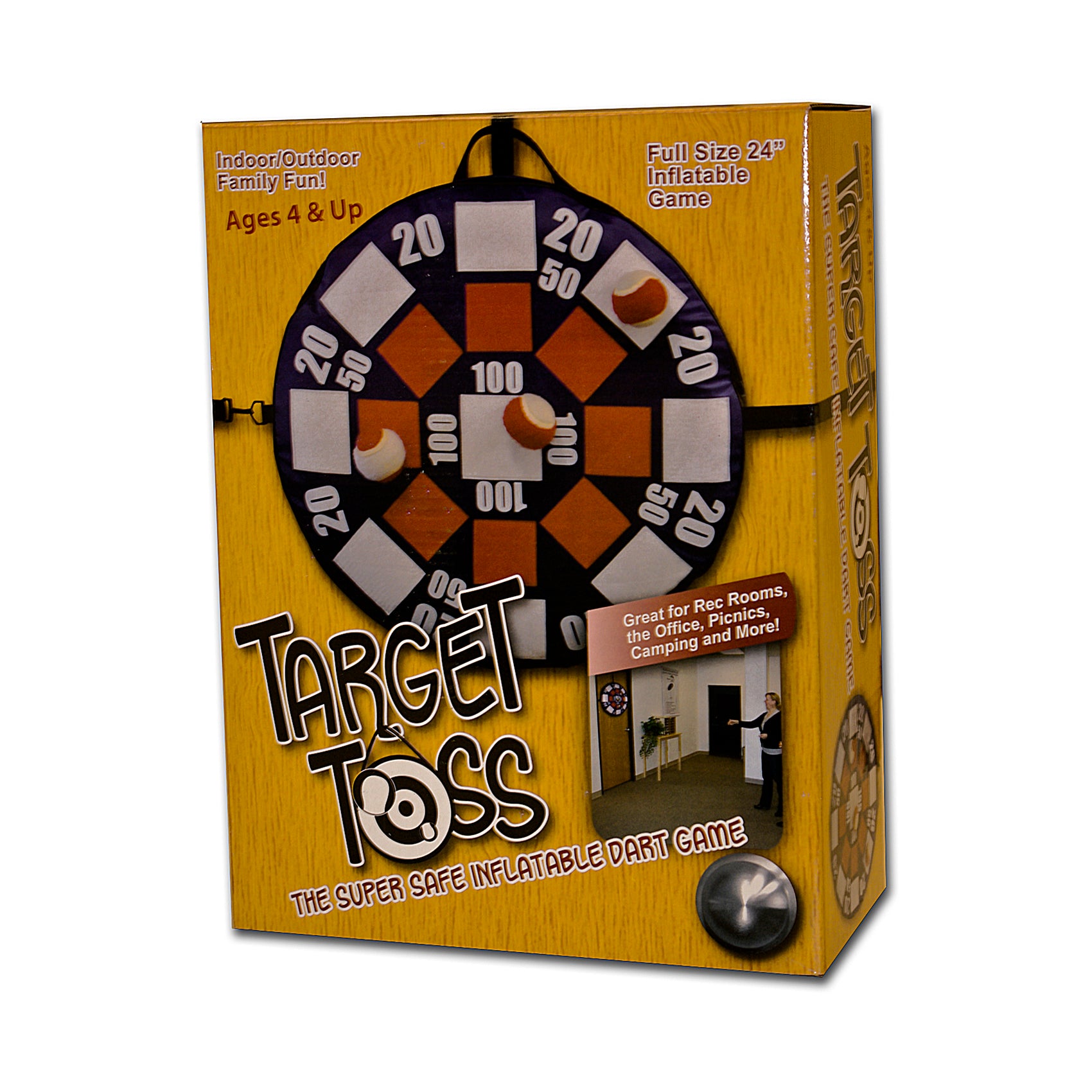 Alternative view of Target Toss Inflatable Safety Dart Game with Velcro Balls