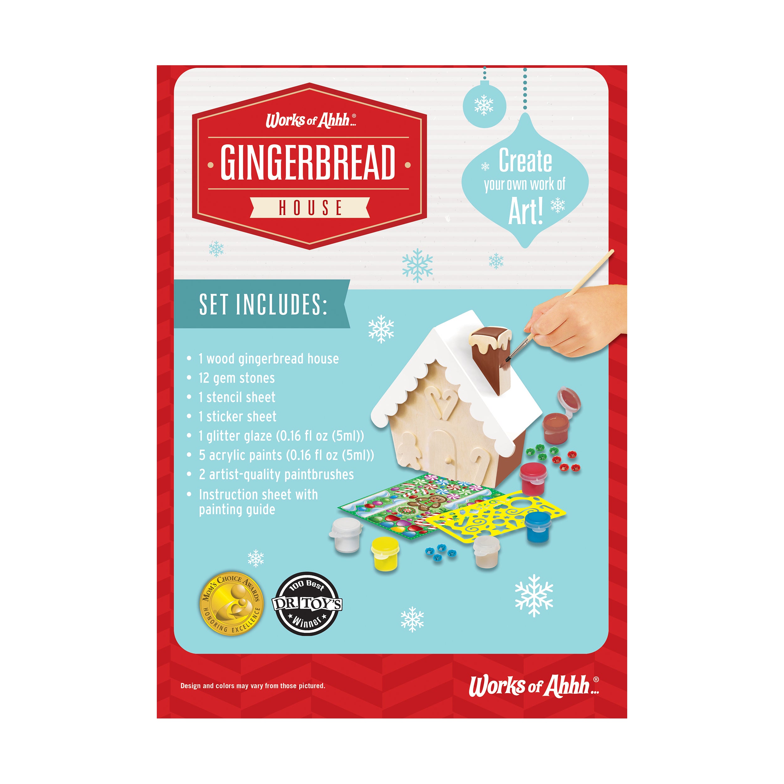 Alternative view of Works of Ahhh Gingerbread House Wood Painting Craft Kit