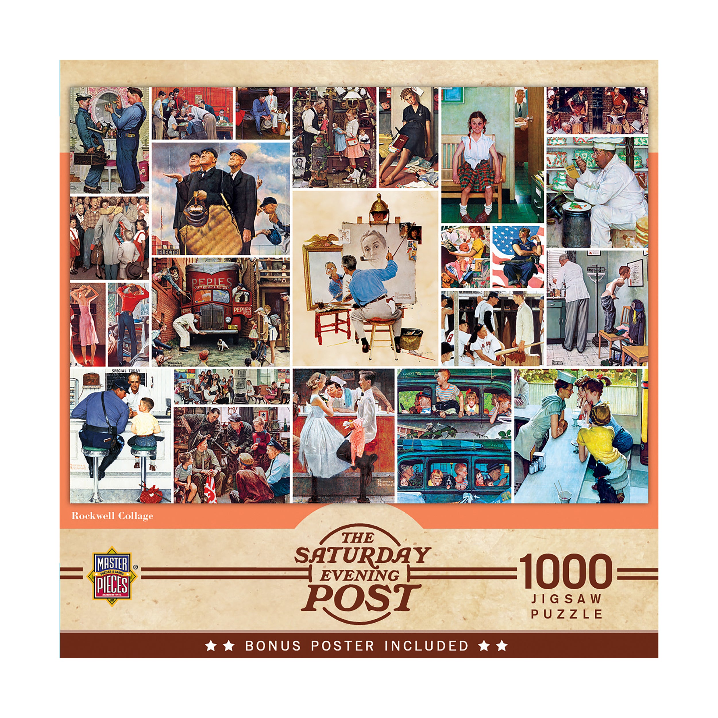 The Saturday Evening Post Norman Rockwell Collage Puzzle - 1000 pc