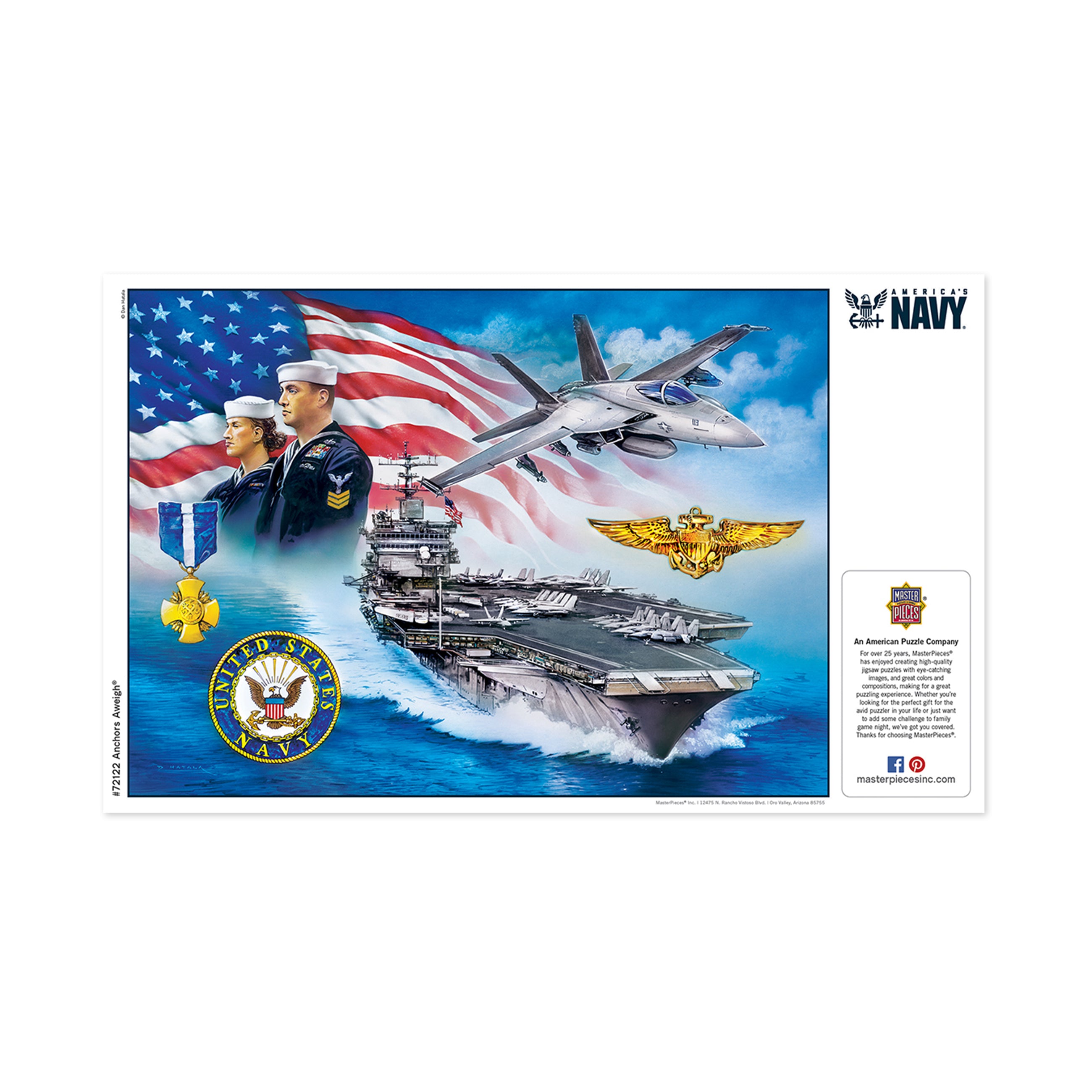 MasterPieces America's Navy - Anchors Aweigh Jigsaw Puzzle - 1000 pc - Image 5