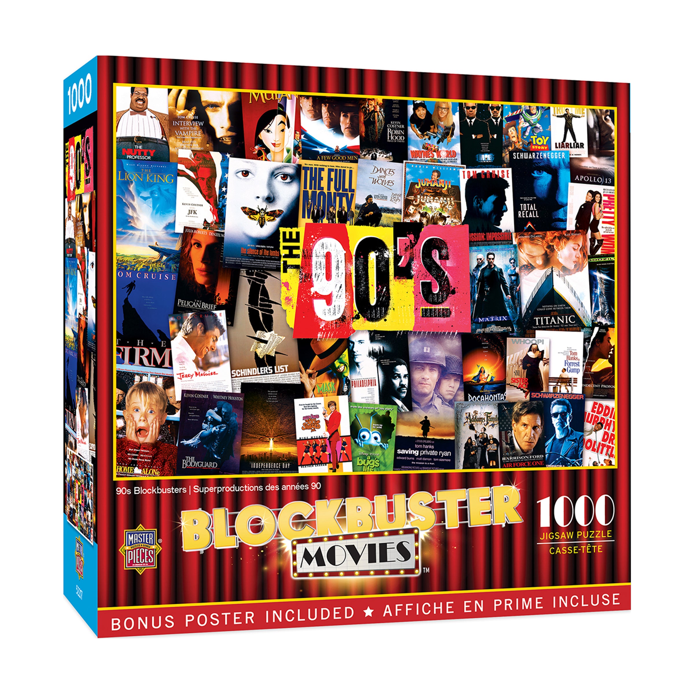 MasterPieces 90s Blockbusters Jigsaw Puzzle - 1000 pc - Image 2