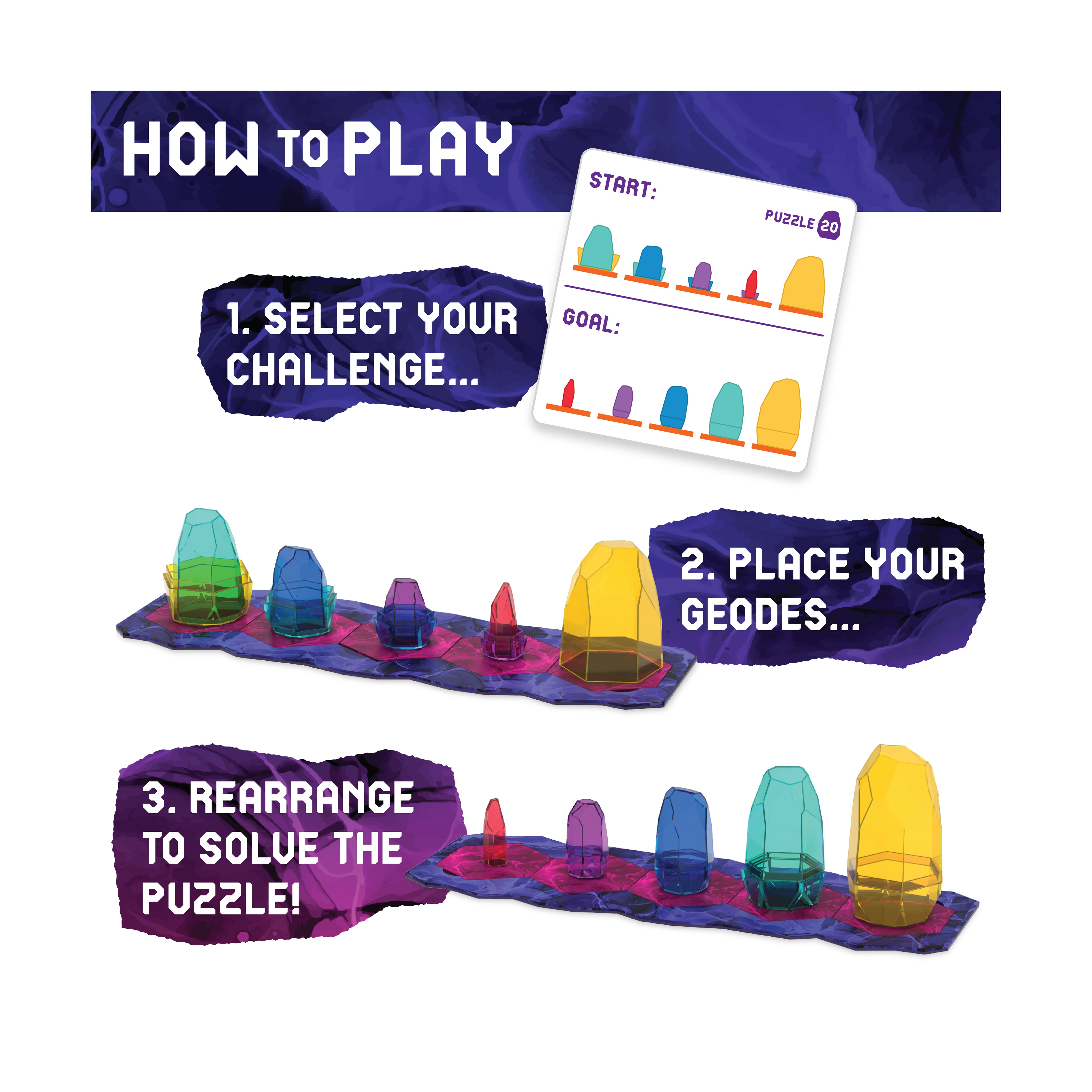 Geonyx Shifting Crystal Solo Logic Puzzle Game - Image 5