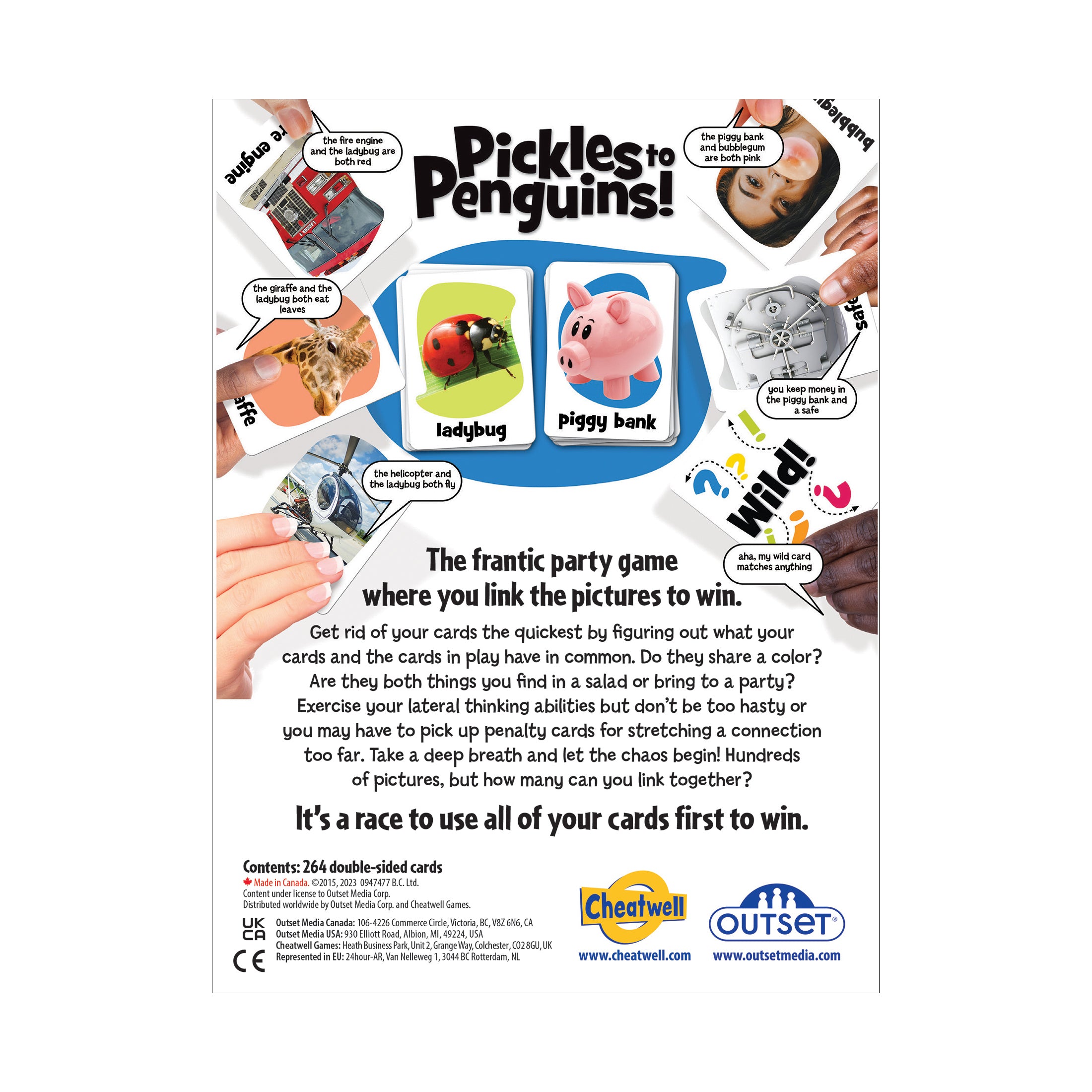 Alternative view of Pickles to Penguins! Quick-Thinking Linking Card Game