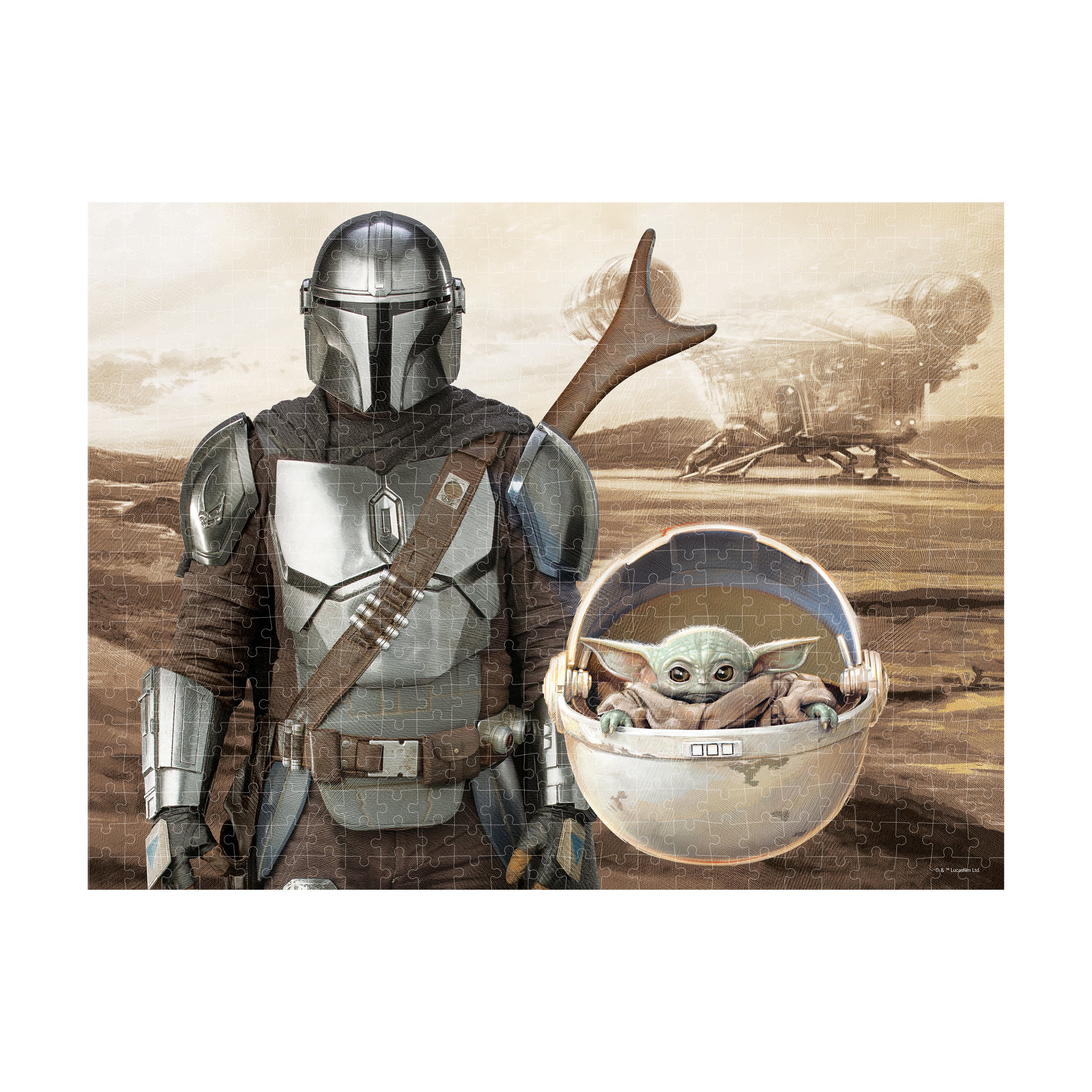 Star Wars The Mandalorian & Grogu 3D Lenticular Puzzle - 500 pc - Image 4