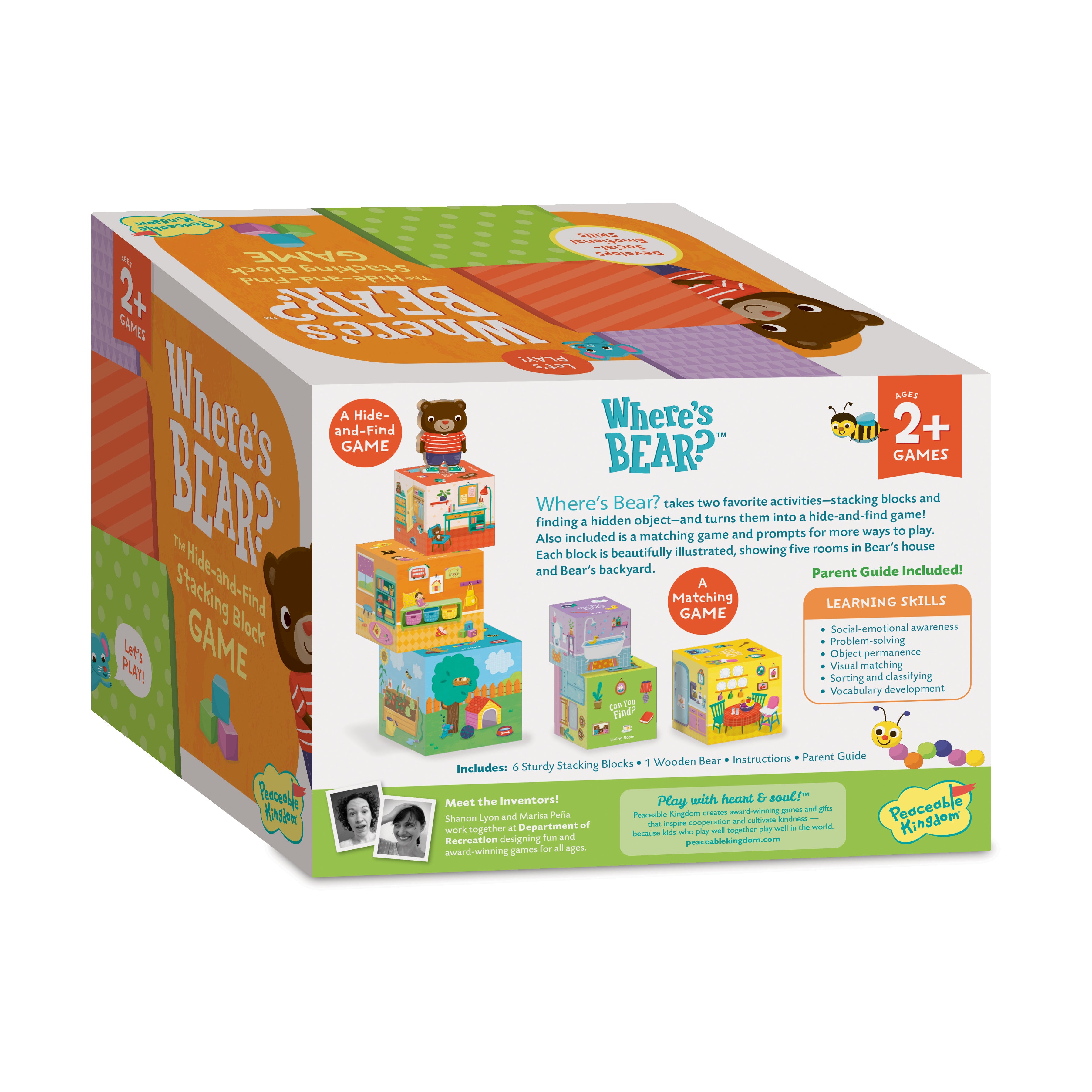 Alternative view of Where's Bear? Hidden Bear and Block Game for Toddlers