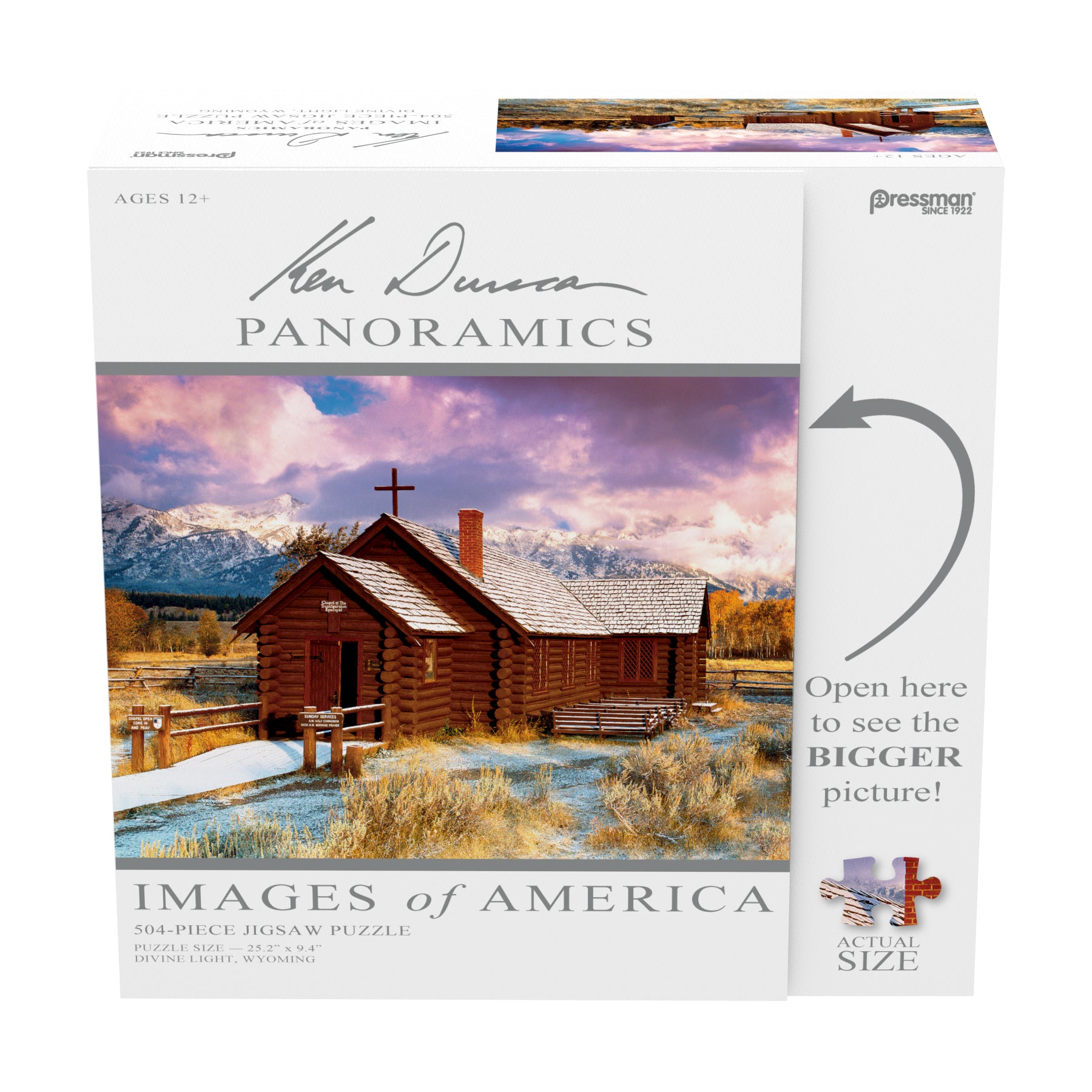 Pressman Divine Light, Wyoming Panoramic Jigsaw Puzzle - 504 pc - Image 2
