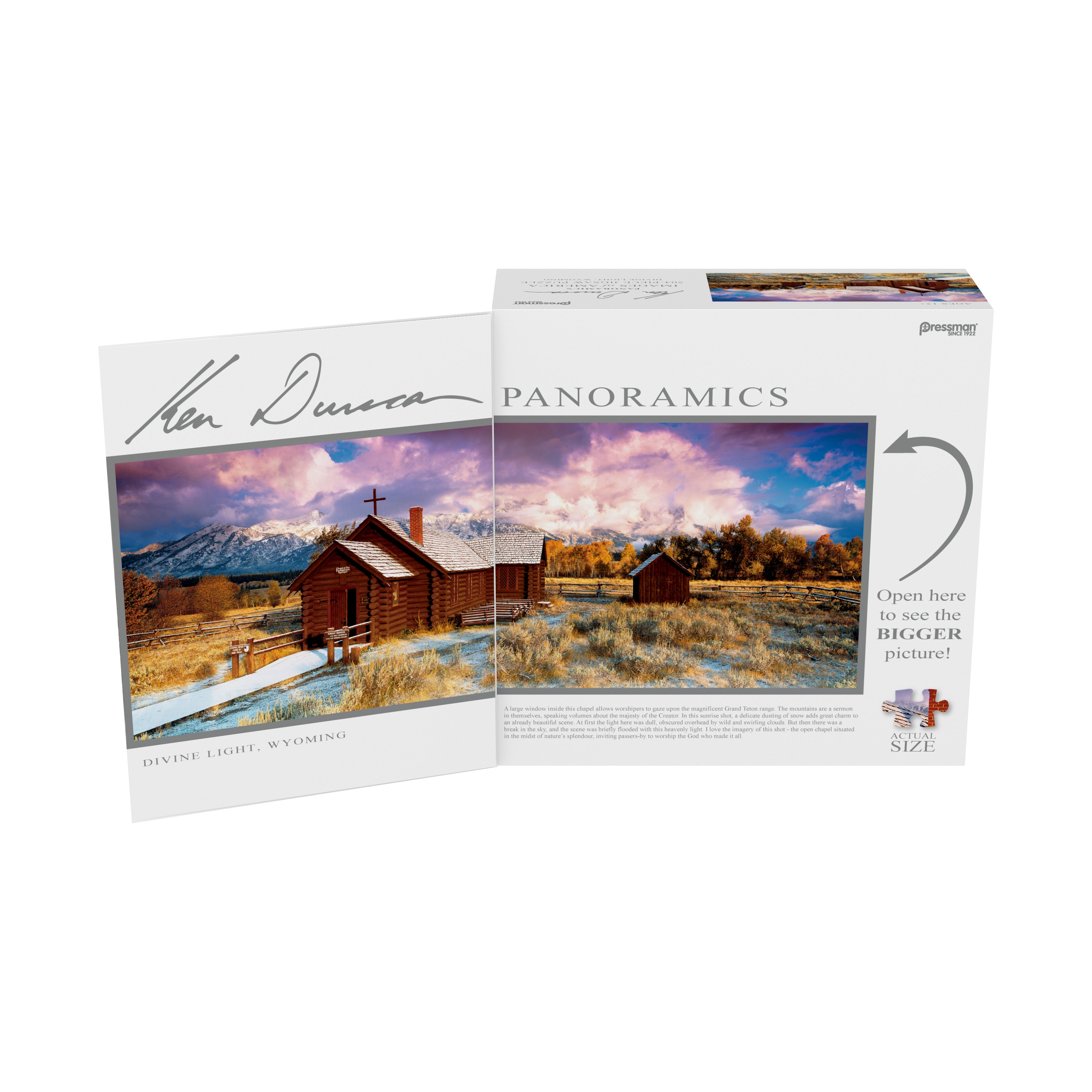 Pressman Divine Light, Wyoming Panoramic Jigsaw Puzzle - 504 pc - Image 3