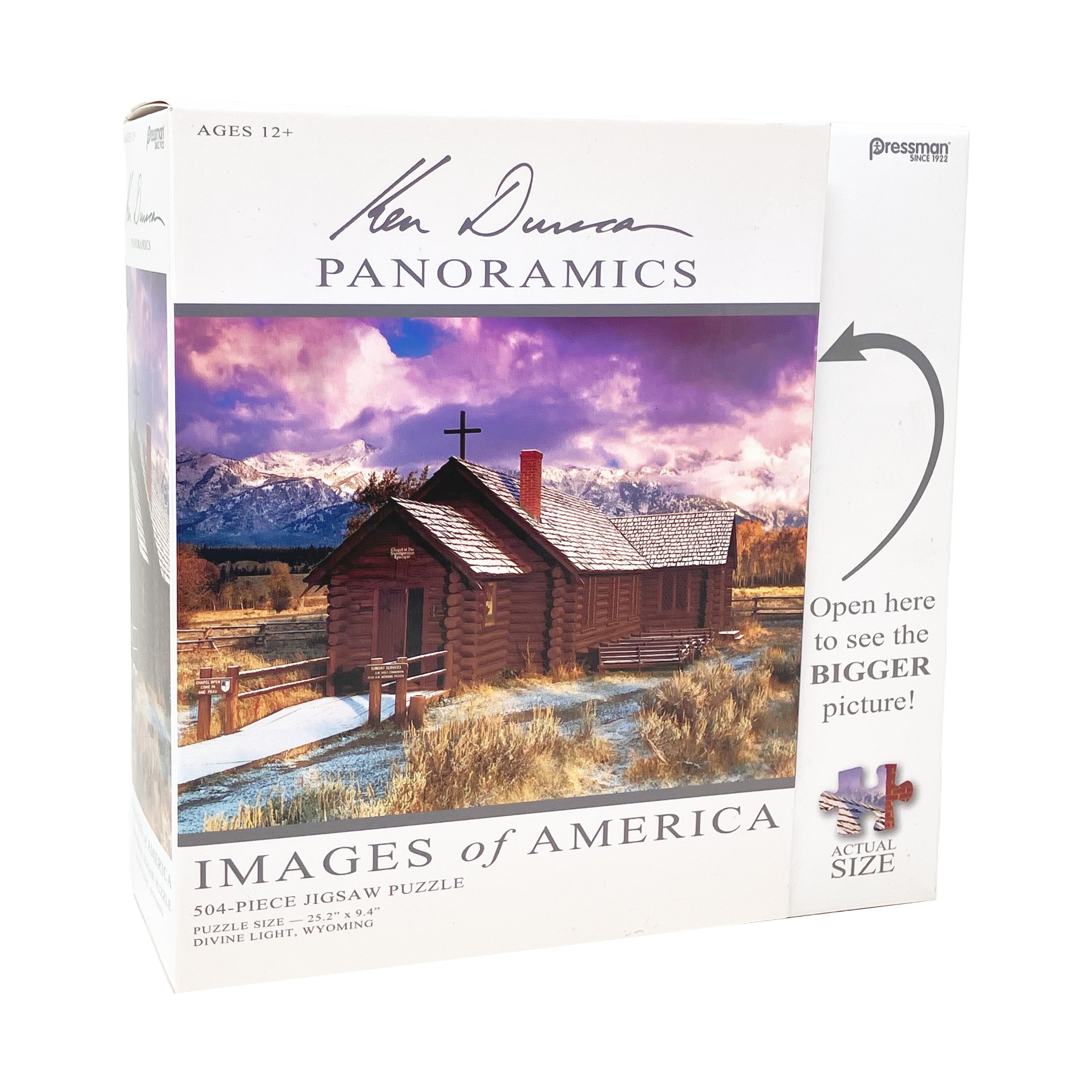 Pressman Divine Light, Wyoming Panoramic Jigsaw Puzzle - 504 pc - Image 4
