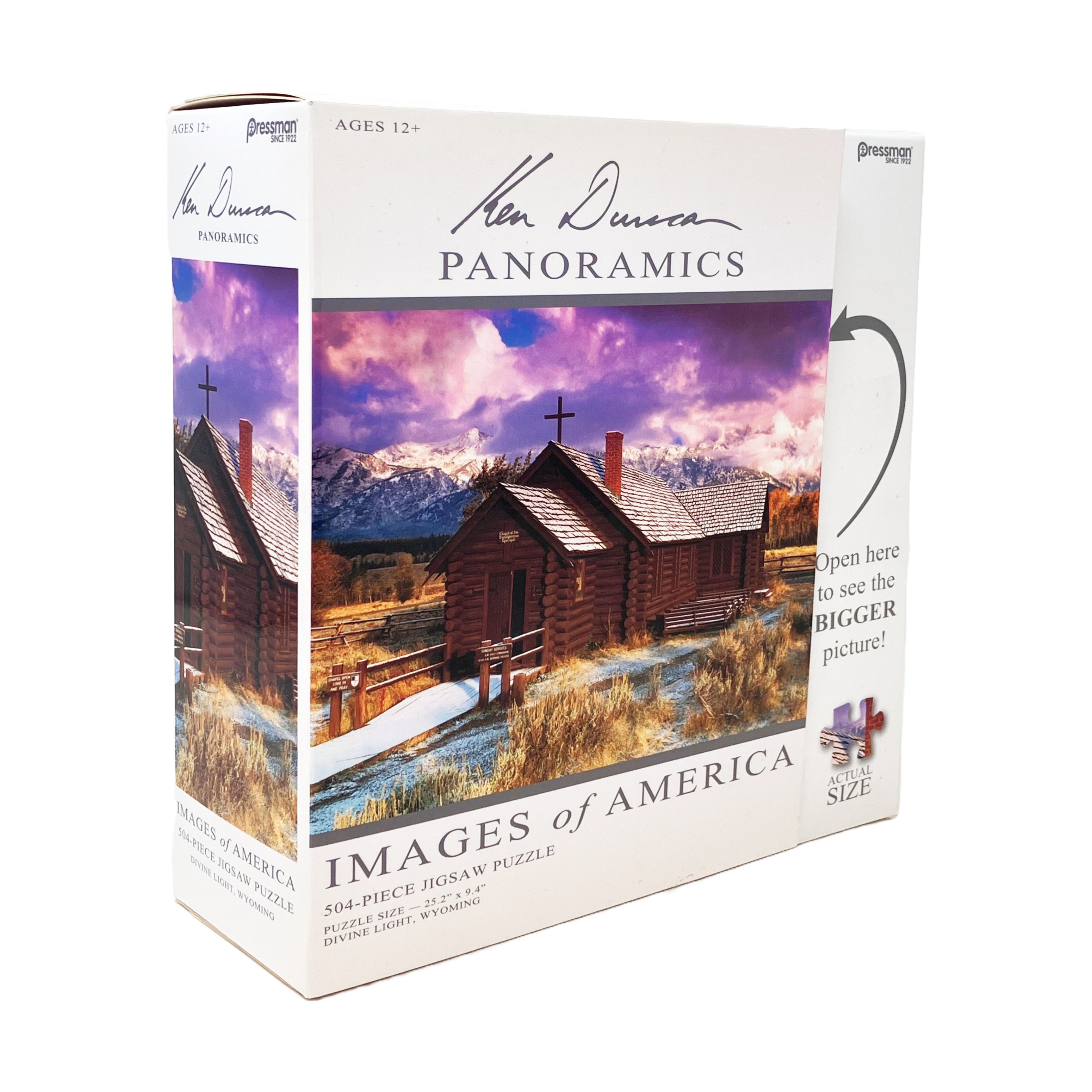 Pressman Divine Light, Wyoming Panoramic Jigsaw Puzzle - 504 pc - Image 5