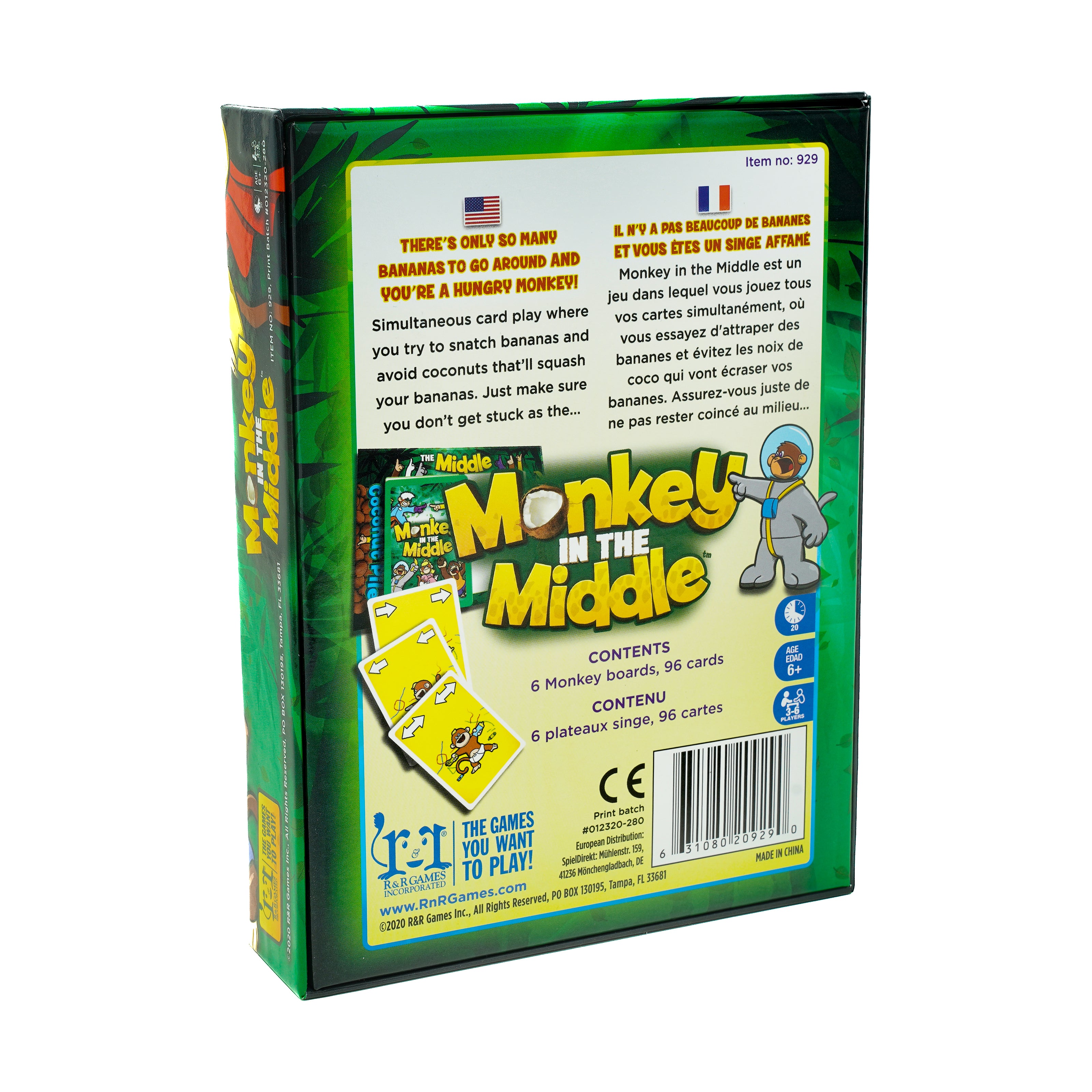Monkey in the Middle Jungle Card Game - Image 2