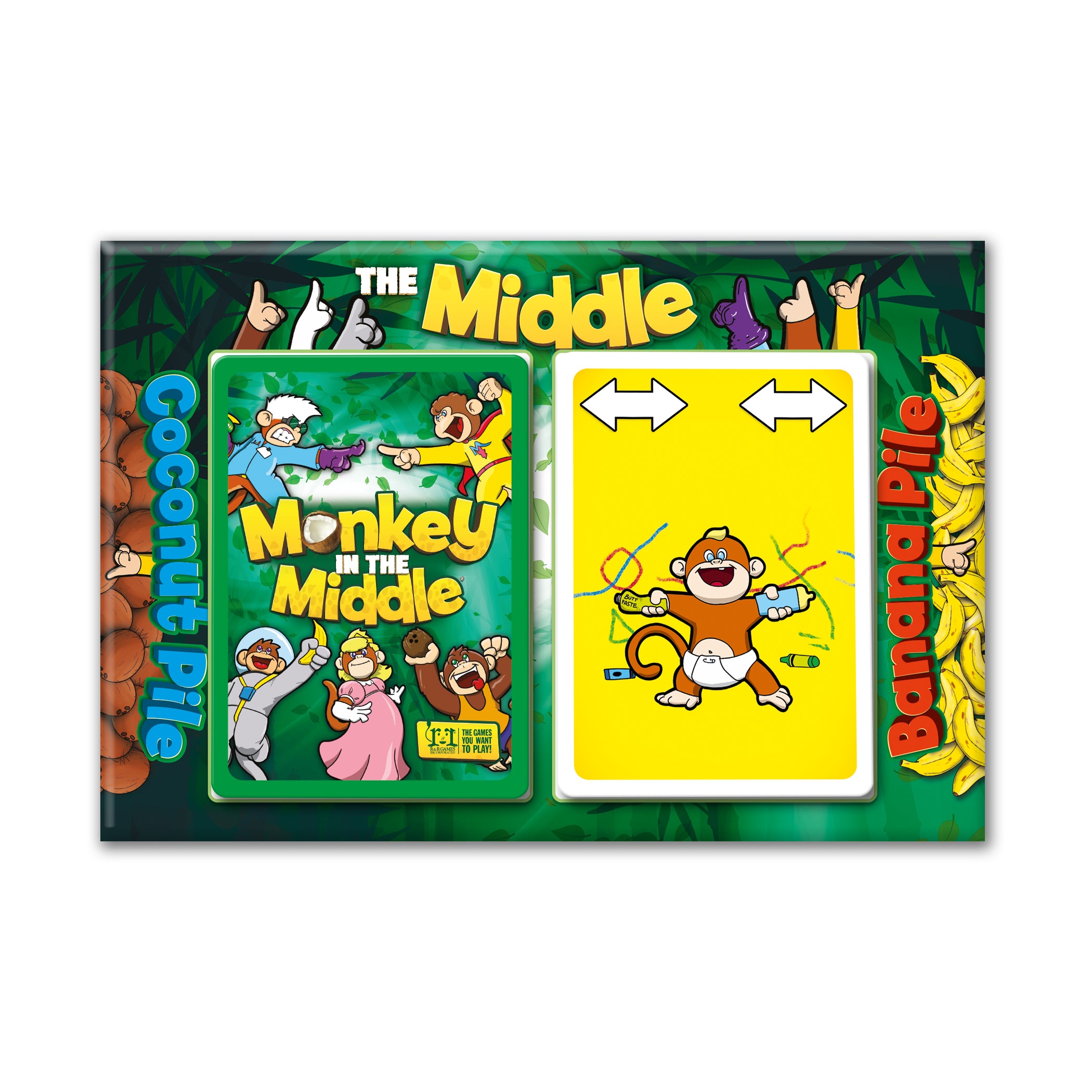 Monkey in the Middle Jungle Card Game - Image 4
