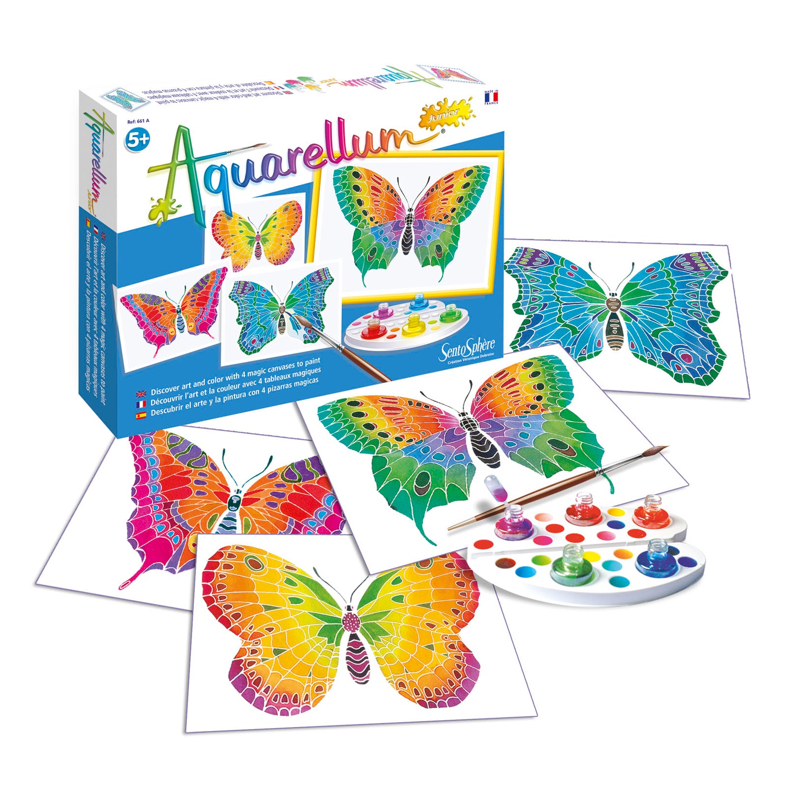 Aquarellum Junior Butterfly Watercolor Painting Kit