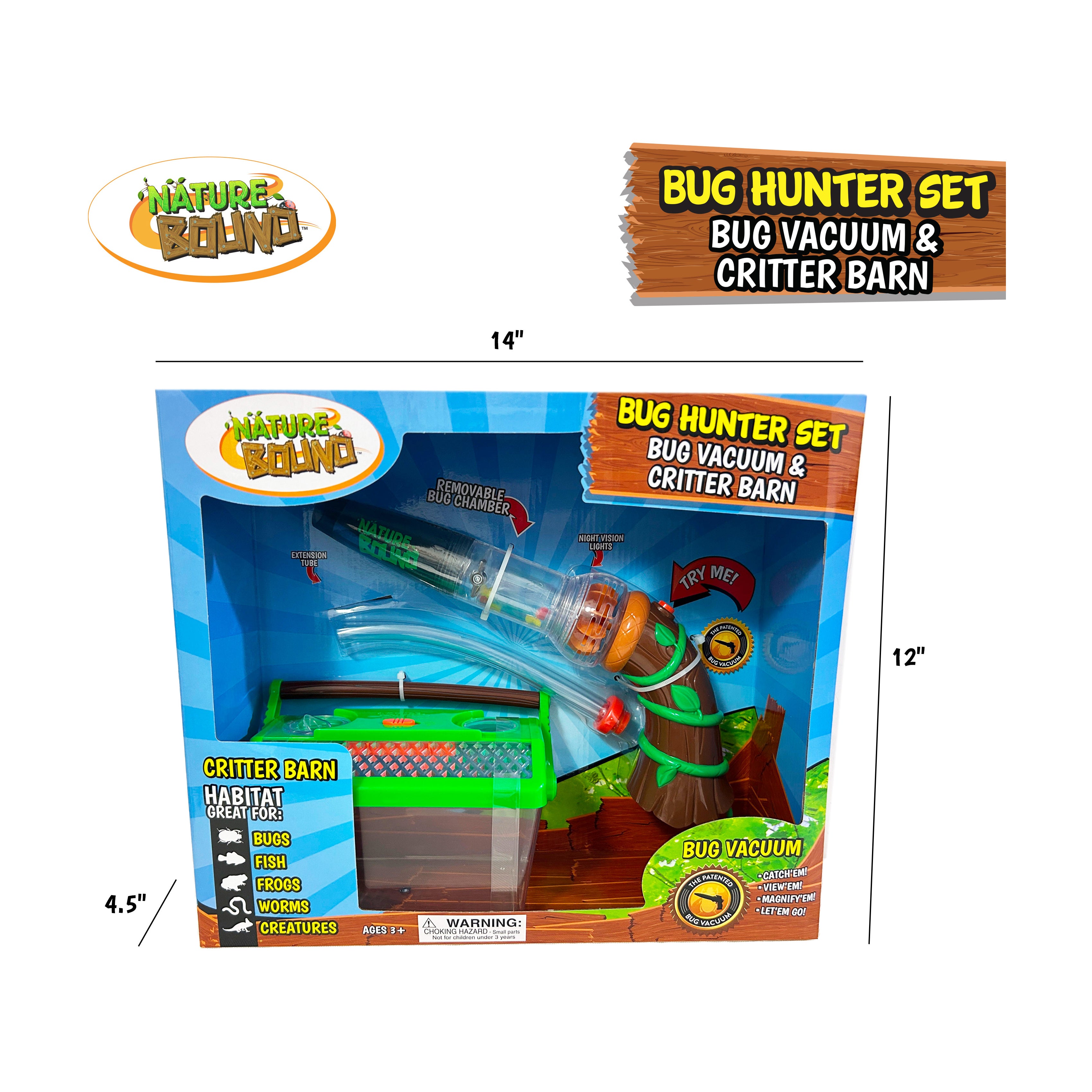 Alternative view of Nature Explorer's Ultimate Bug Hunter Set: Bug Vacuum & Critler Barn
